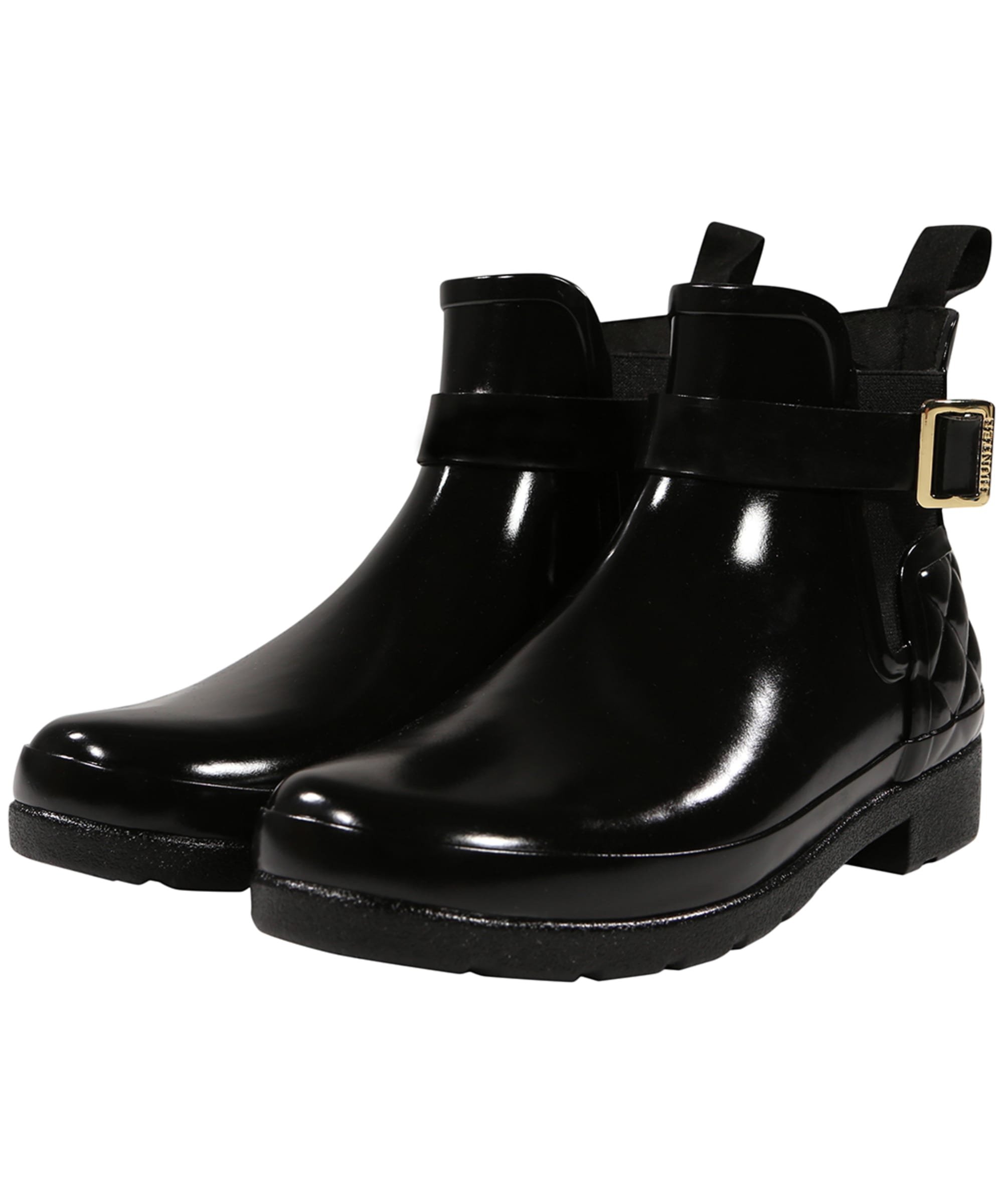 Women's Hunter Original Refined Gloss Quilt Chelsea Boots