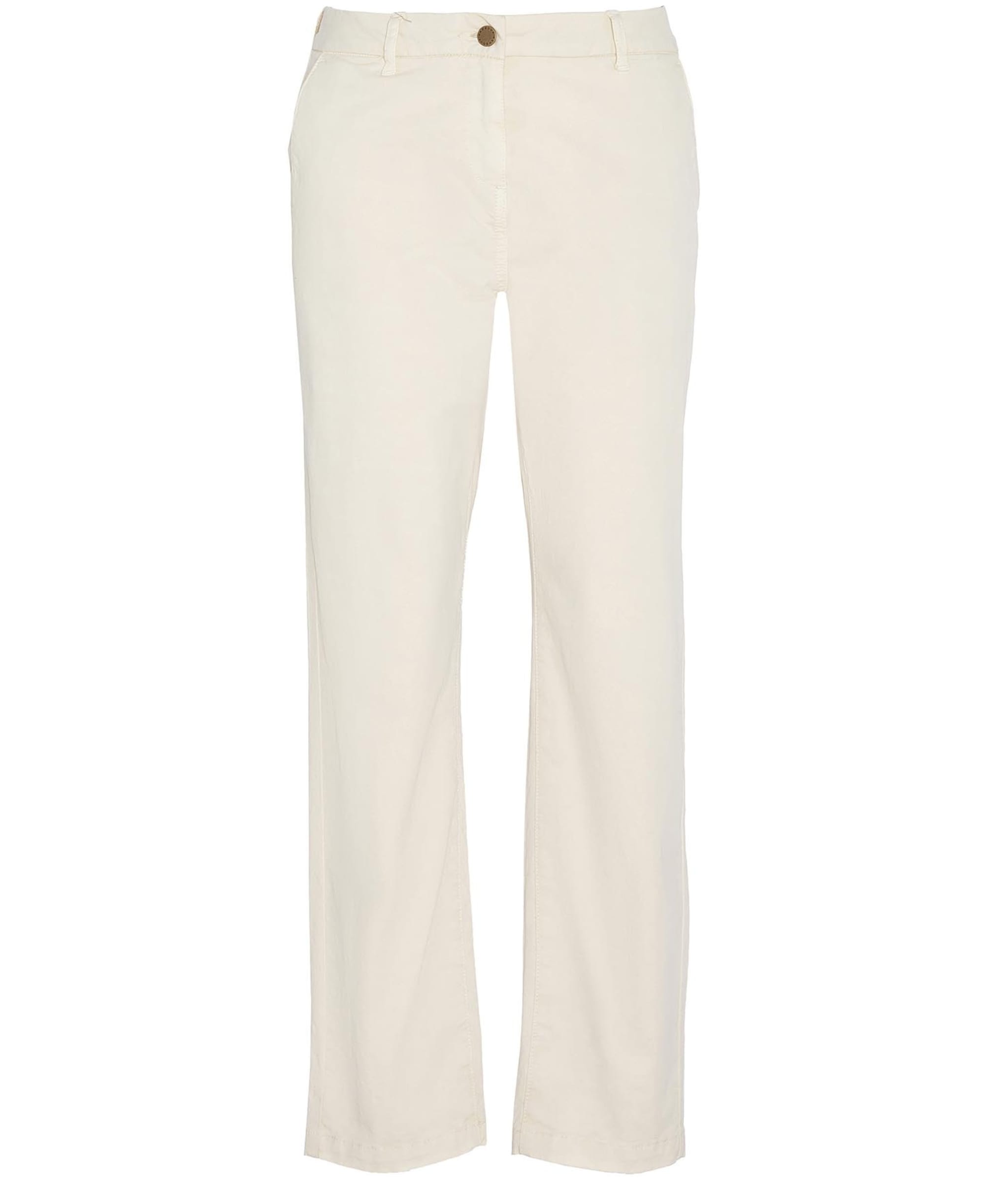 BARBOUR Womens White Stretch Pocketed Zippered Mid-rise Chino Shorts main image 1
