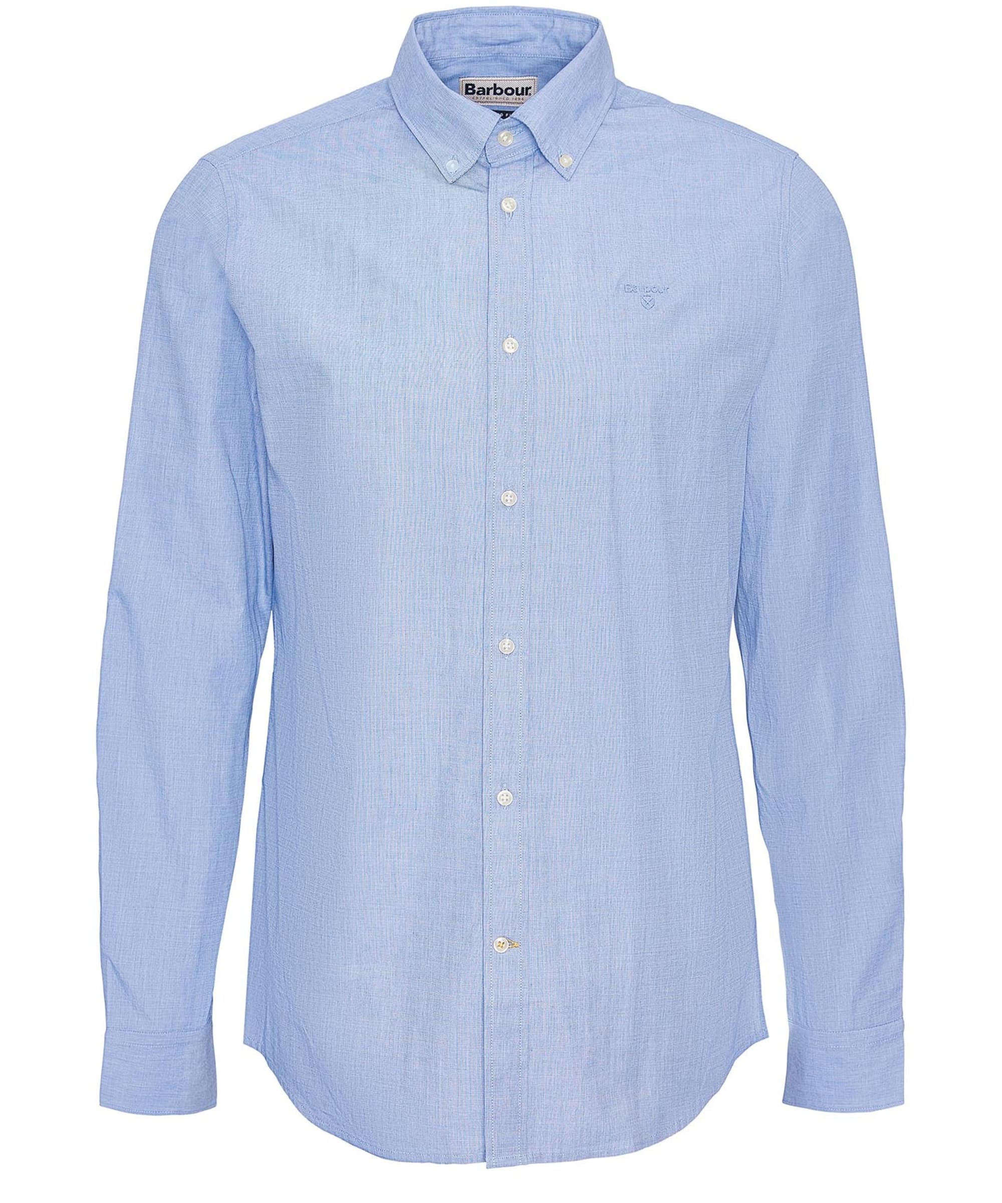Men's Barbour Crest Poplin Long Sleeve Tailored Fit Shirt