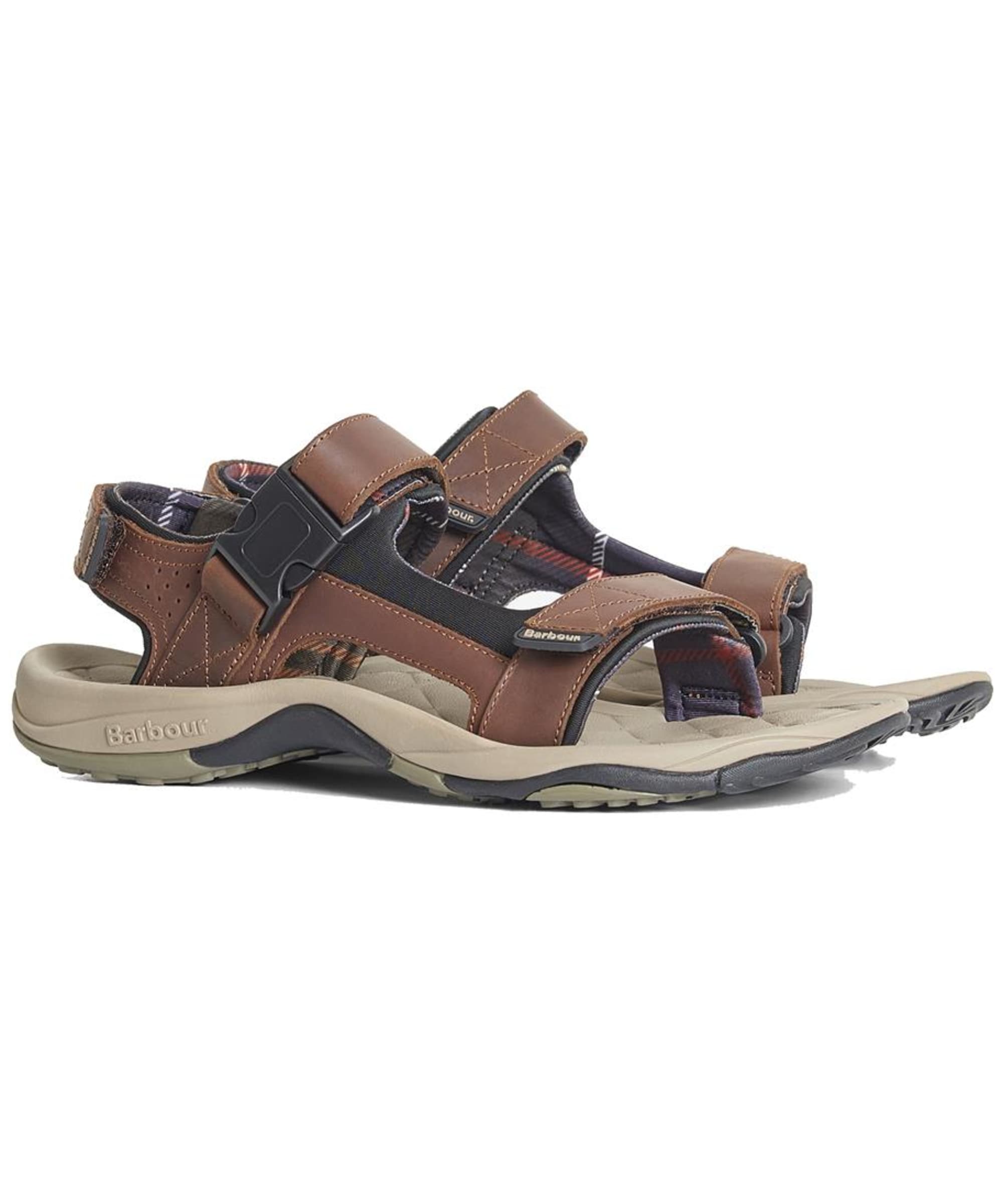 Brown Sandals Mens Leather Sandals Sale Uk Men's Barbour Pawston