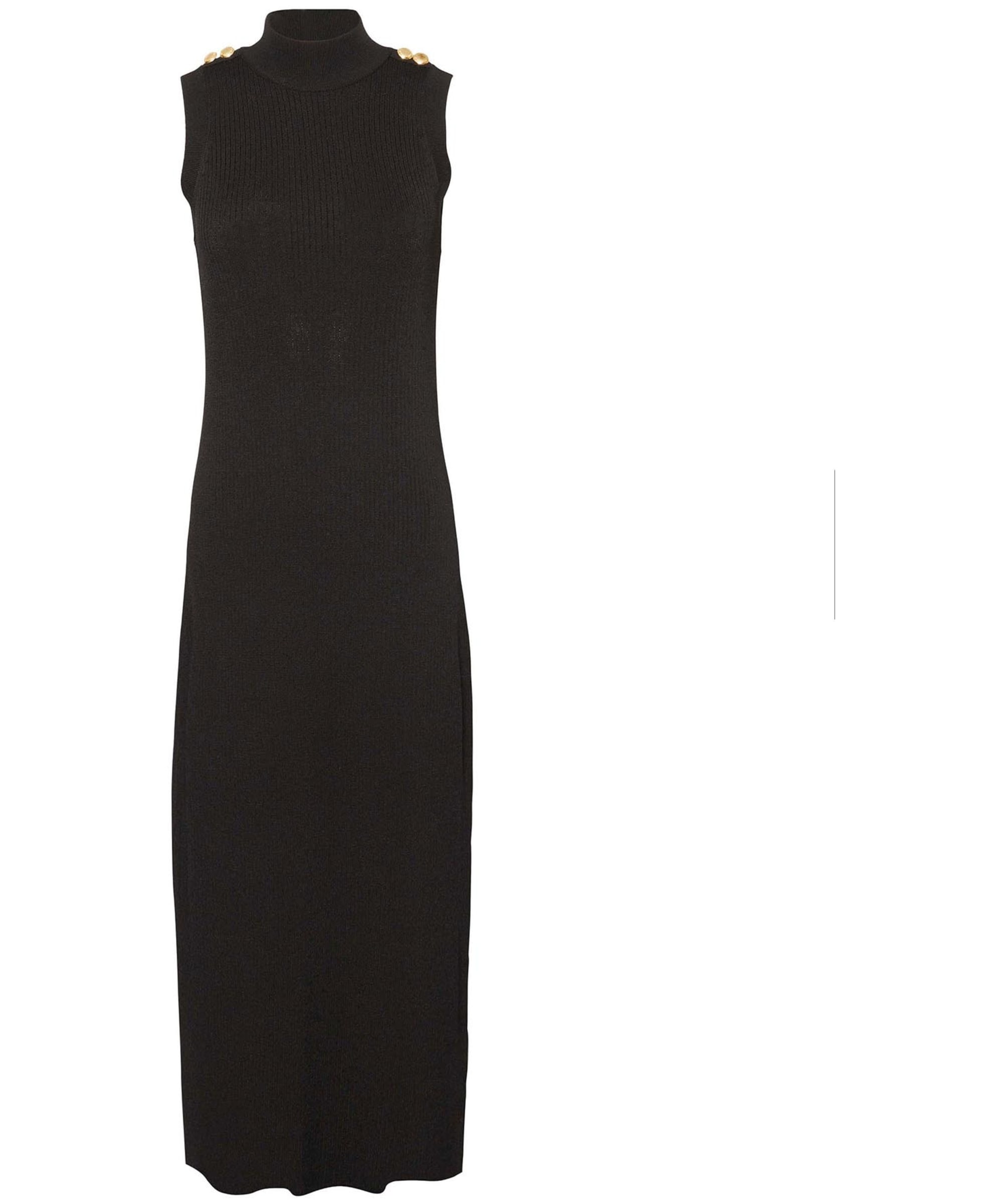 Turtleneck Black Sleeveless Knit Dress Women's Barbour International Milla  Knitted Midi Dress