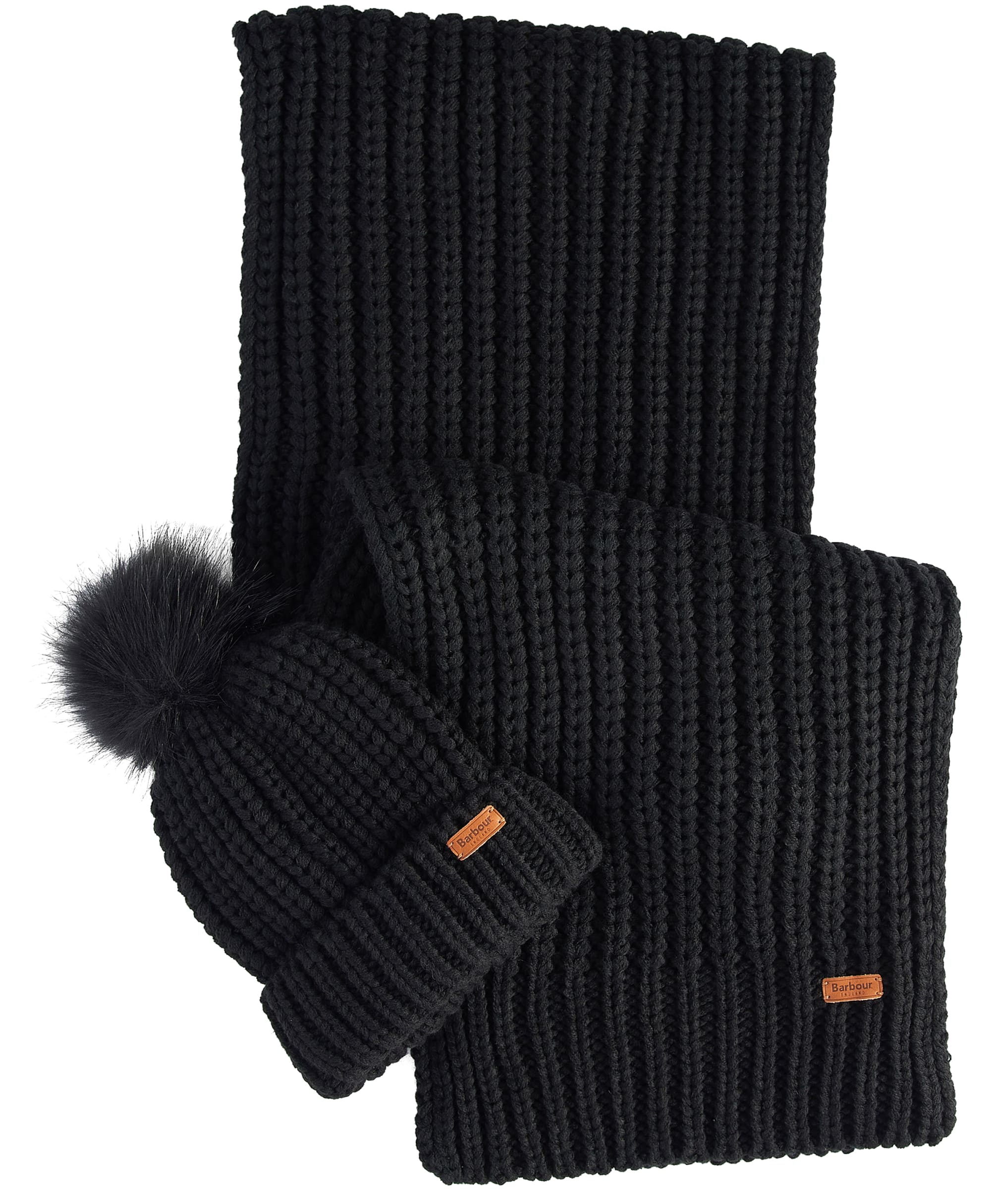 Women's Barbour Saltburn Scarf and Beanie Set