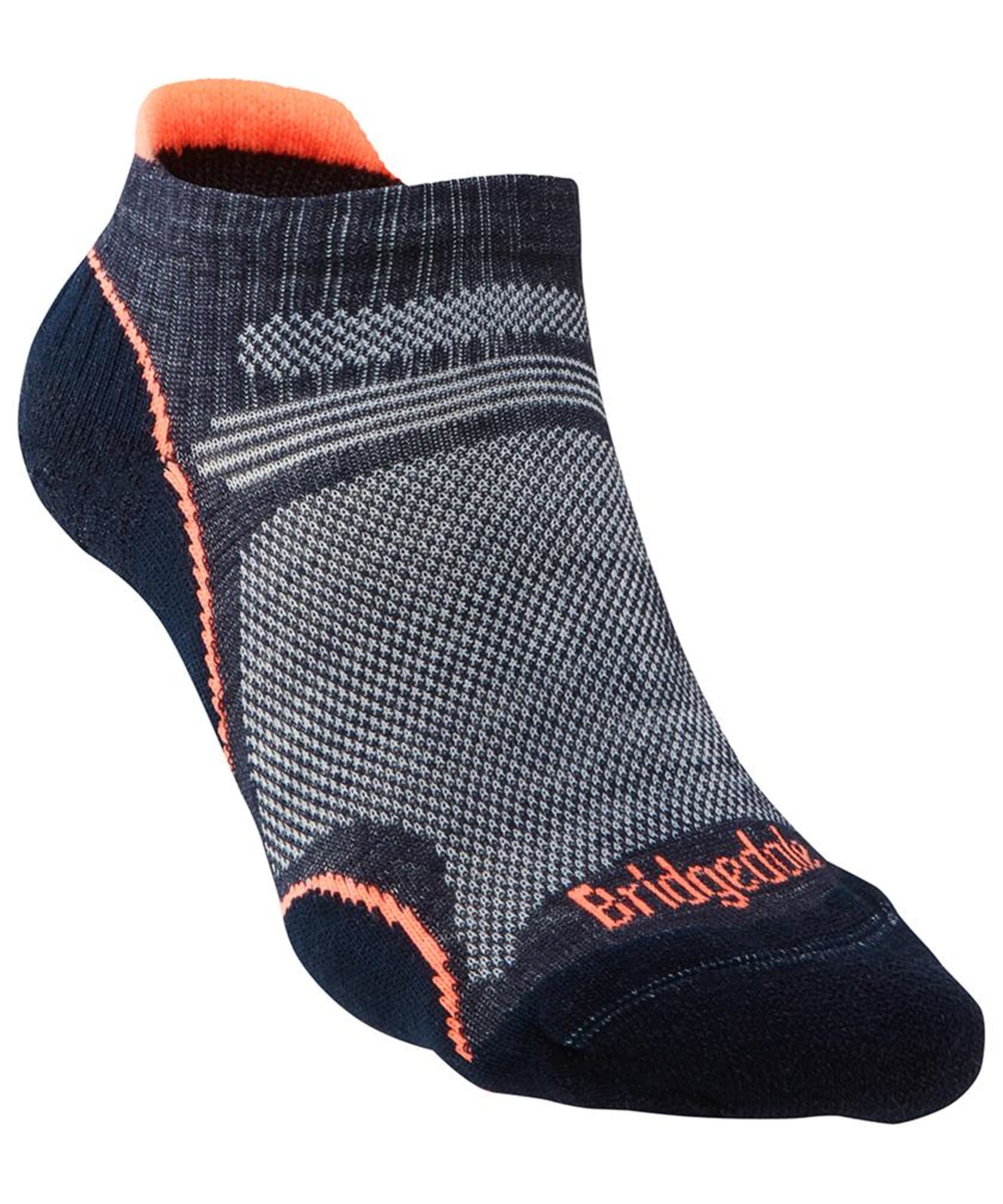 View Womens Bridgedale Hike Ultralight T2 Merino Performance Low Socks Navy Candy UK 785 information
