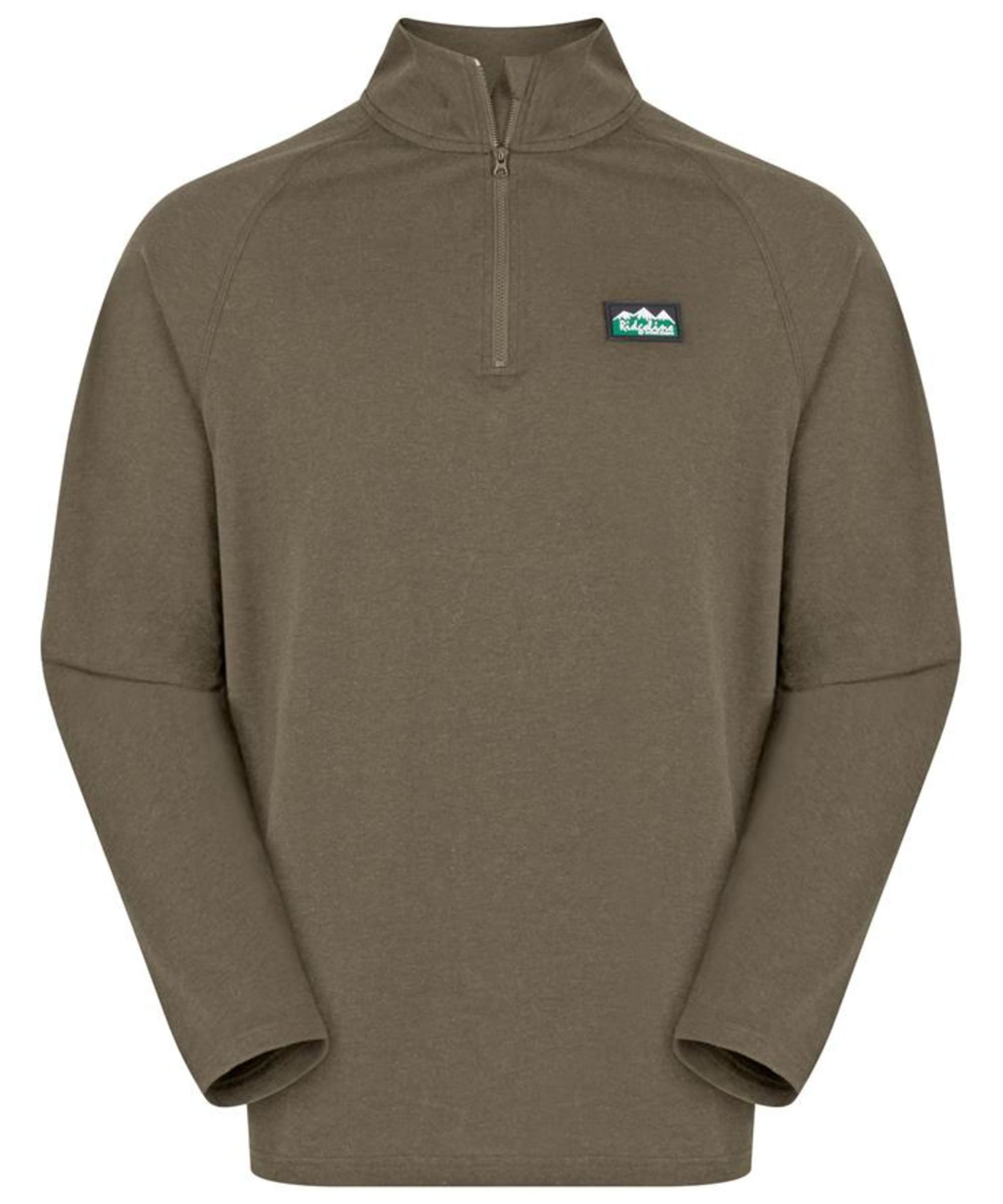 View Mens Ridgeline Baseline Pull On Zip Top Light Bark Marl UK M information