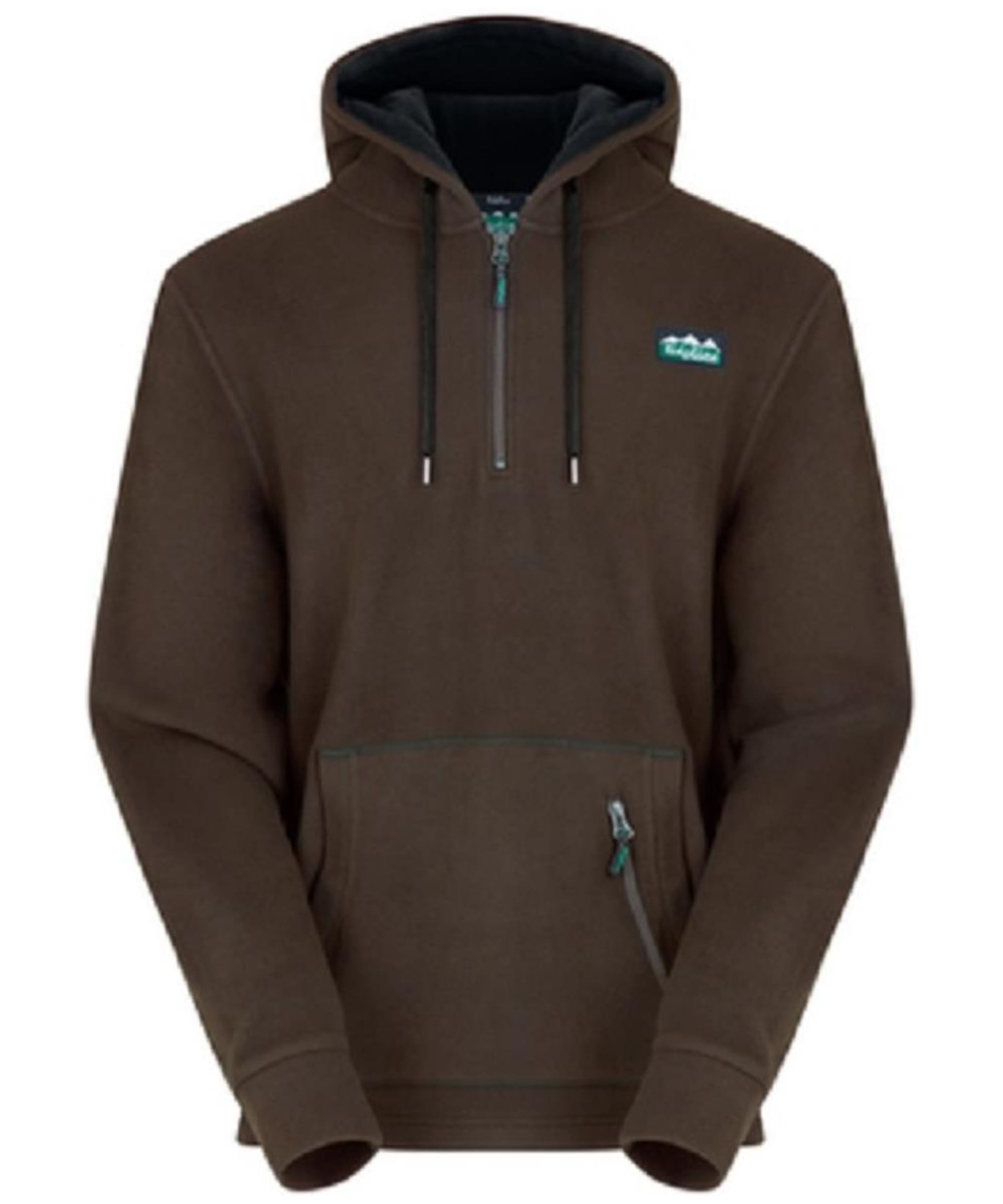View Mens Ridgeline Ballistic Long Sleeved Fleece Hoodie Bark UK XXXL information