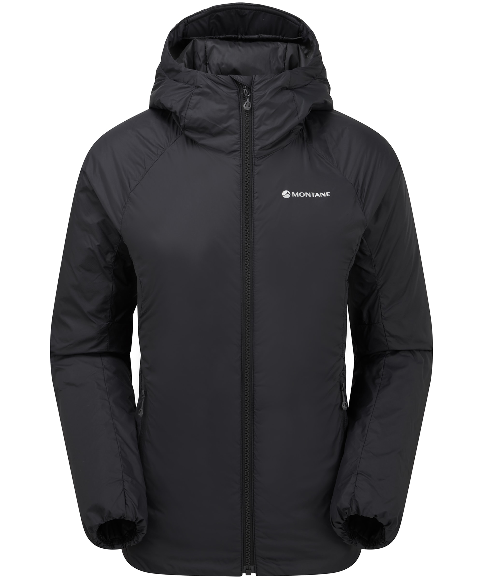 View Womens Montane Respond Hooded Insulated Jacket Black UK 14 information