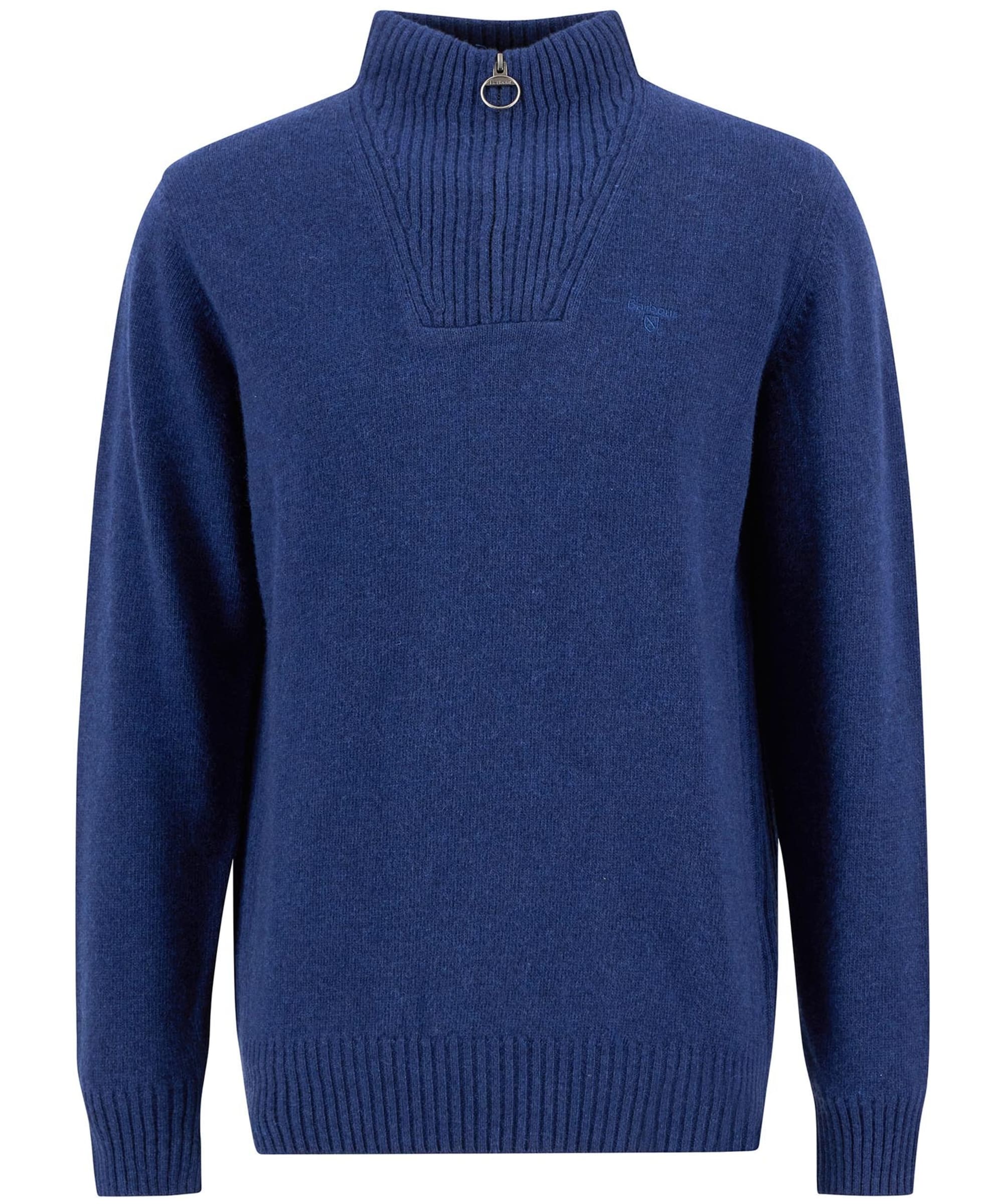 Men's Barbour Essential Wool Half Zip Sweater