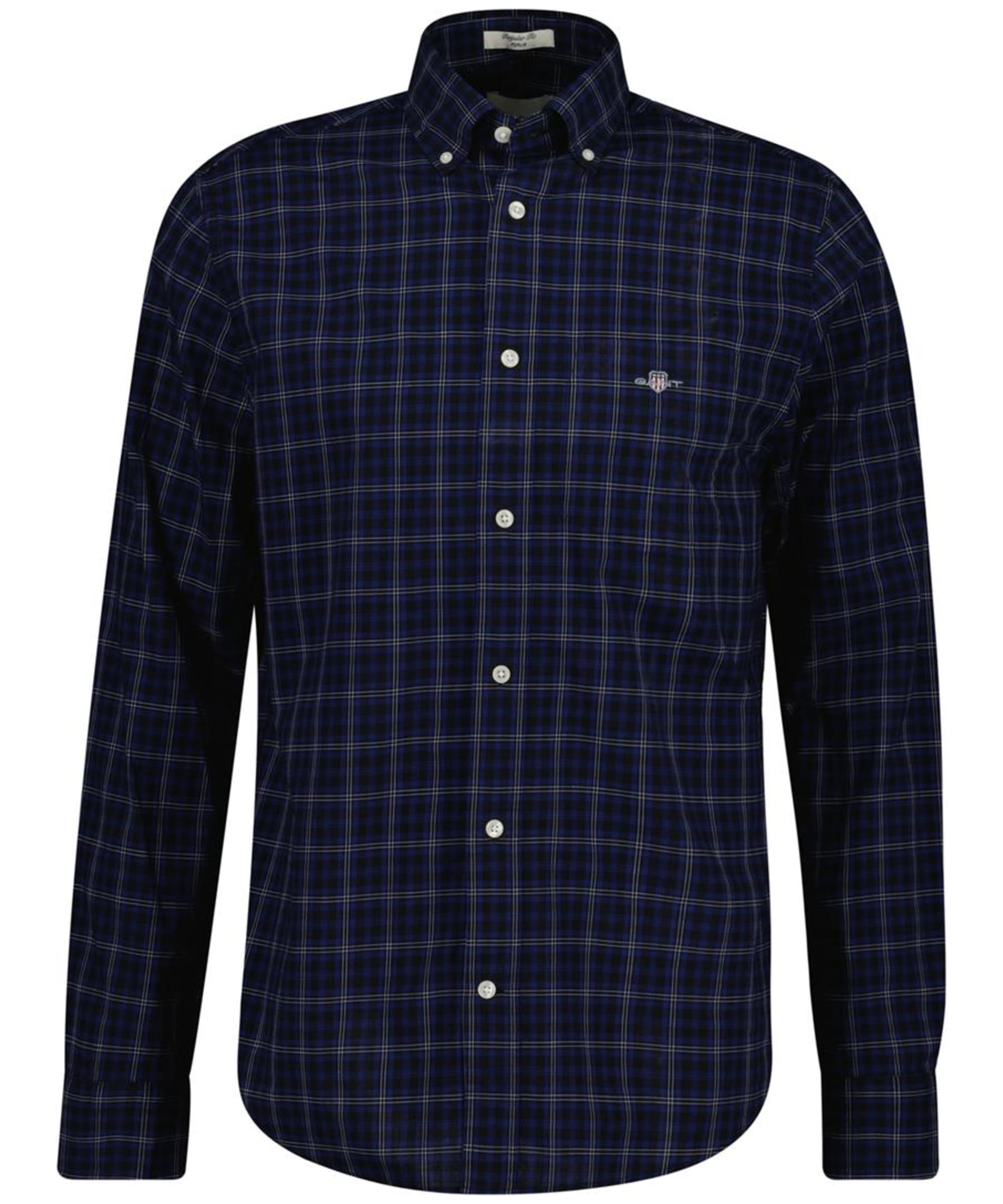 Classic Poplin Check Shirt - Navy/Char main image 1