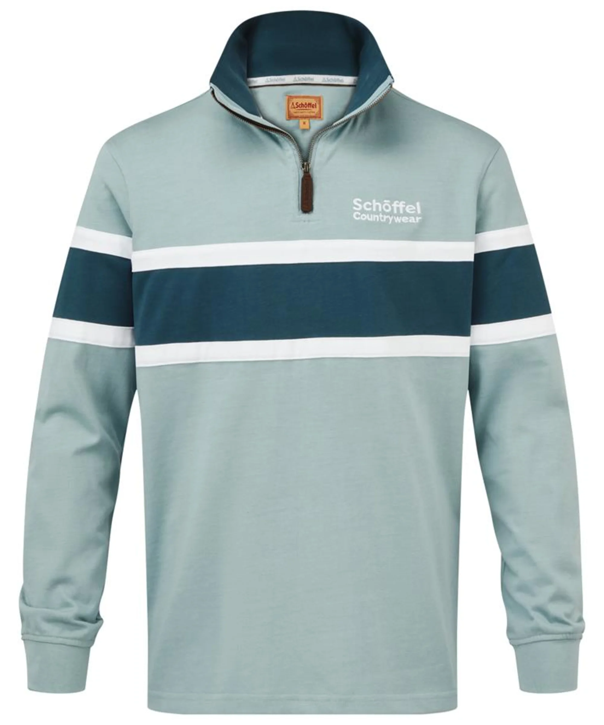 Schöffel Exmouth Heritage 1/4 Zip Rugby Shirt