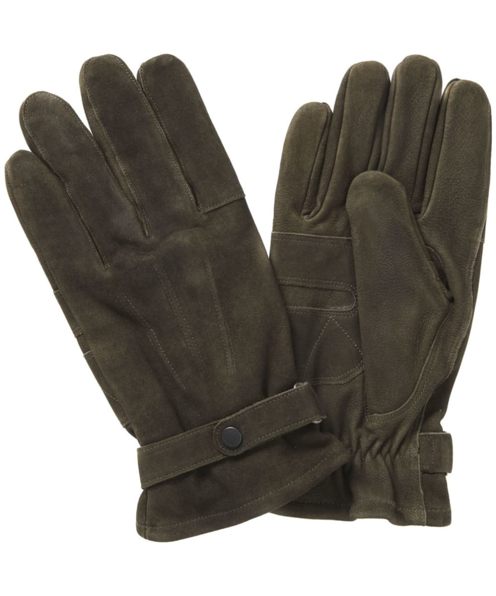 View Mens Barbour Leather Thinsulate Gloves Olive L information