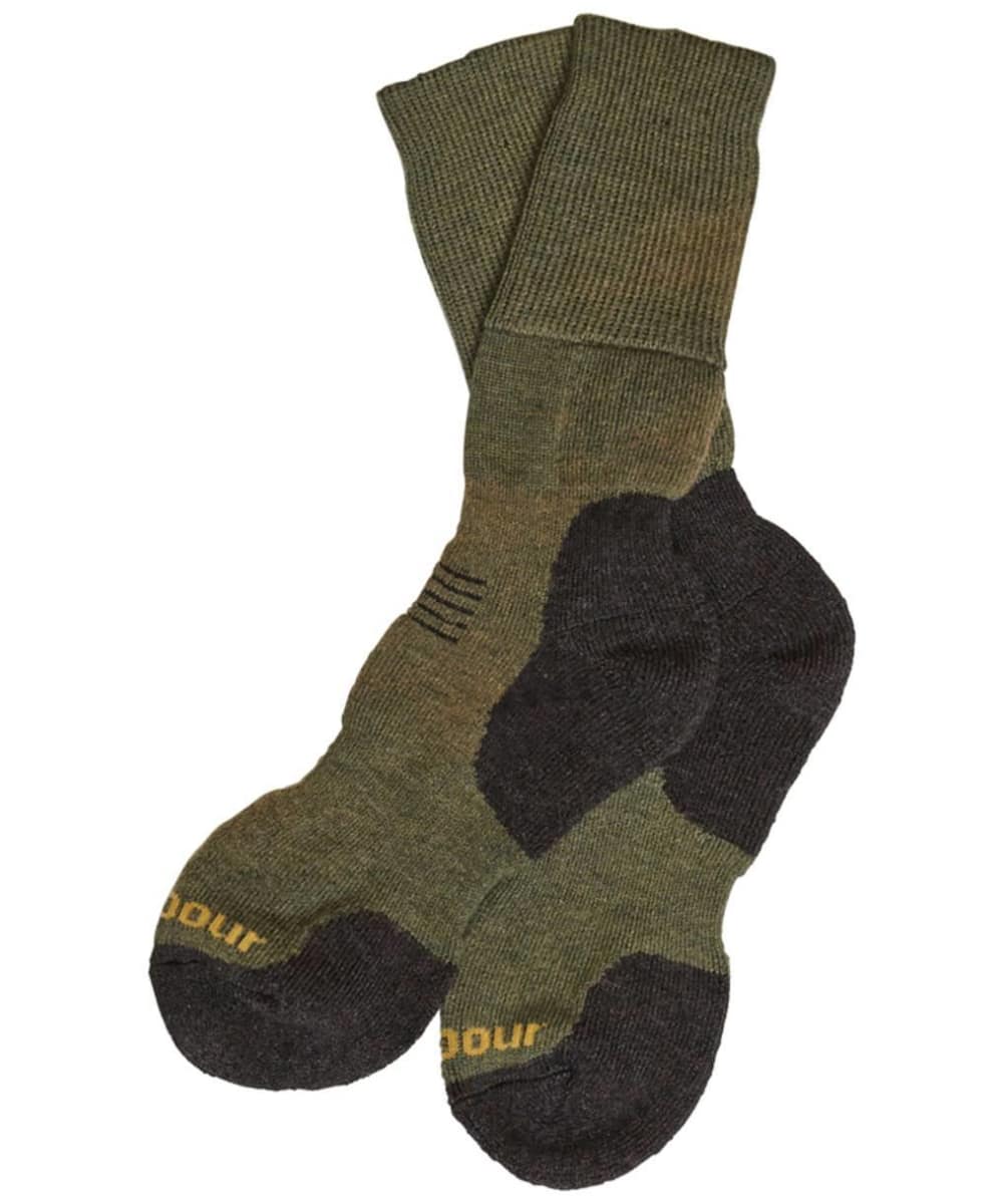 View Mens Barbour Cragg Boot Socks Olive Mix S 35 UK information