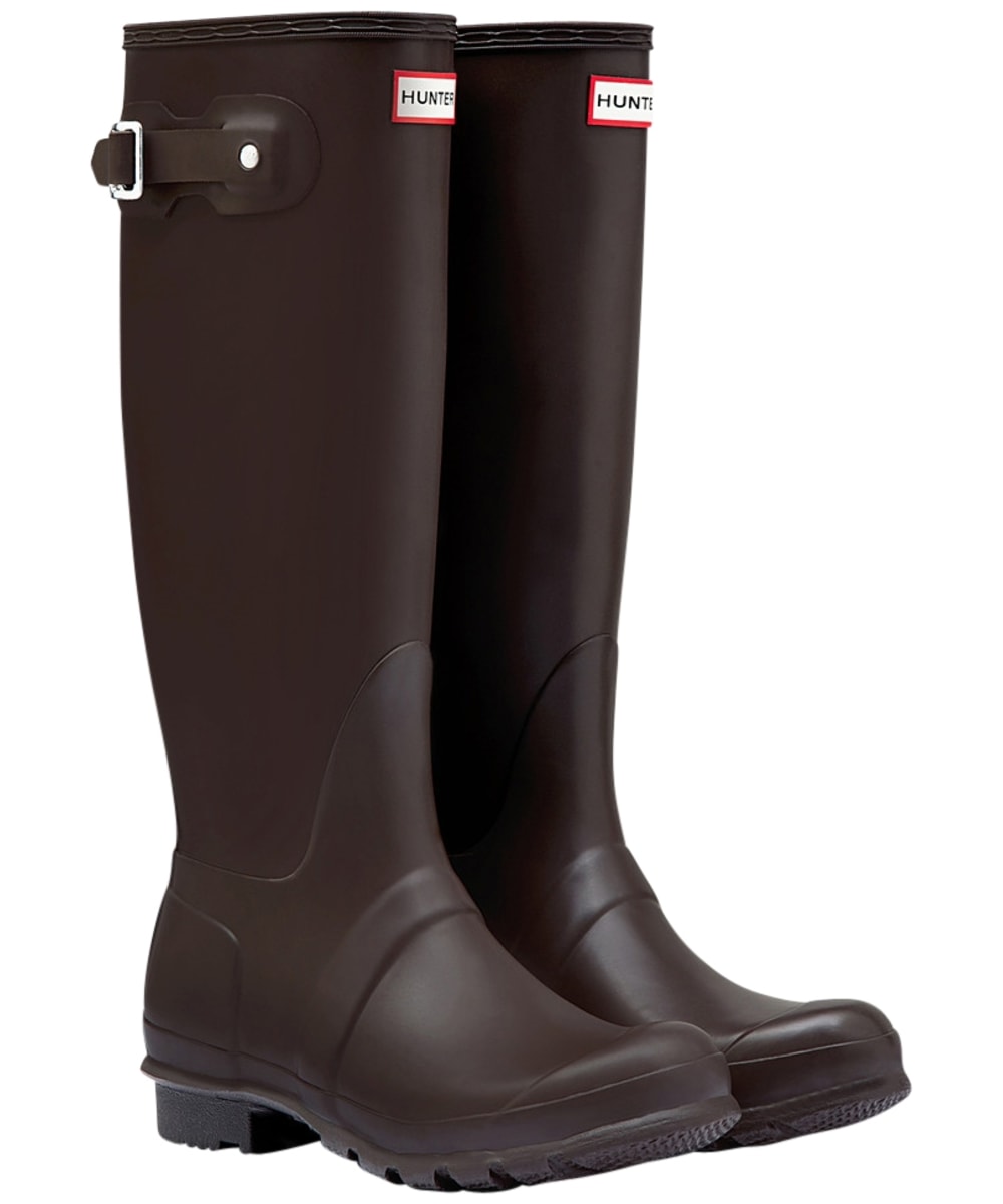 Brown wellington boots best sale