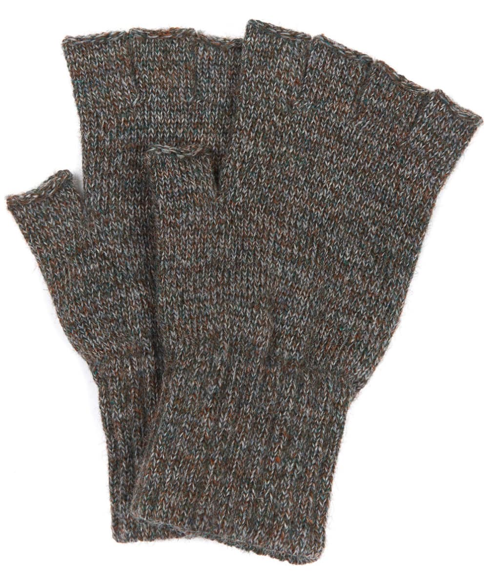 View Mens Barbour Fingerless Lambswool Gloves Green S information