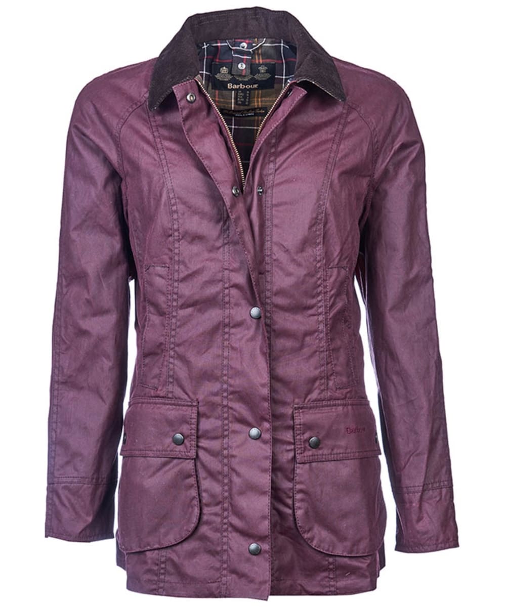 Barbour wax jacket sale womens purple