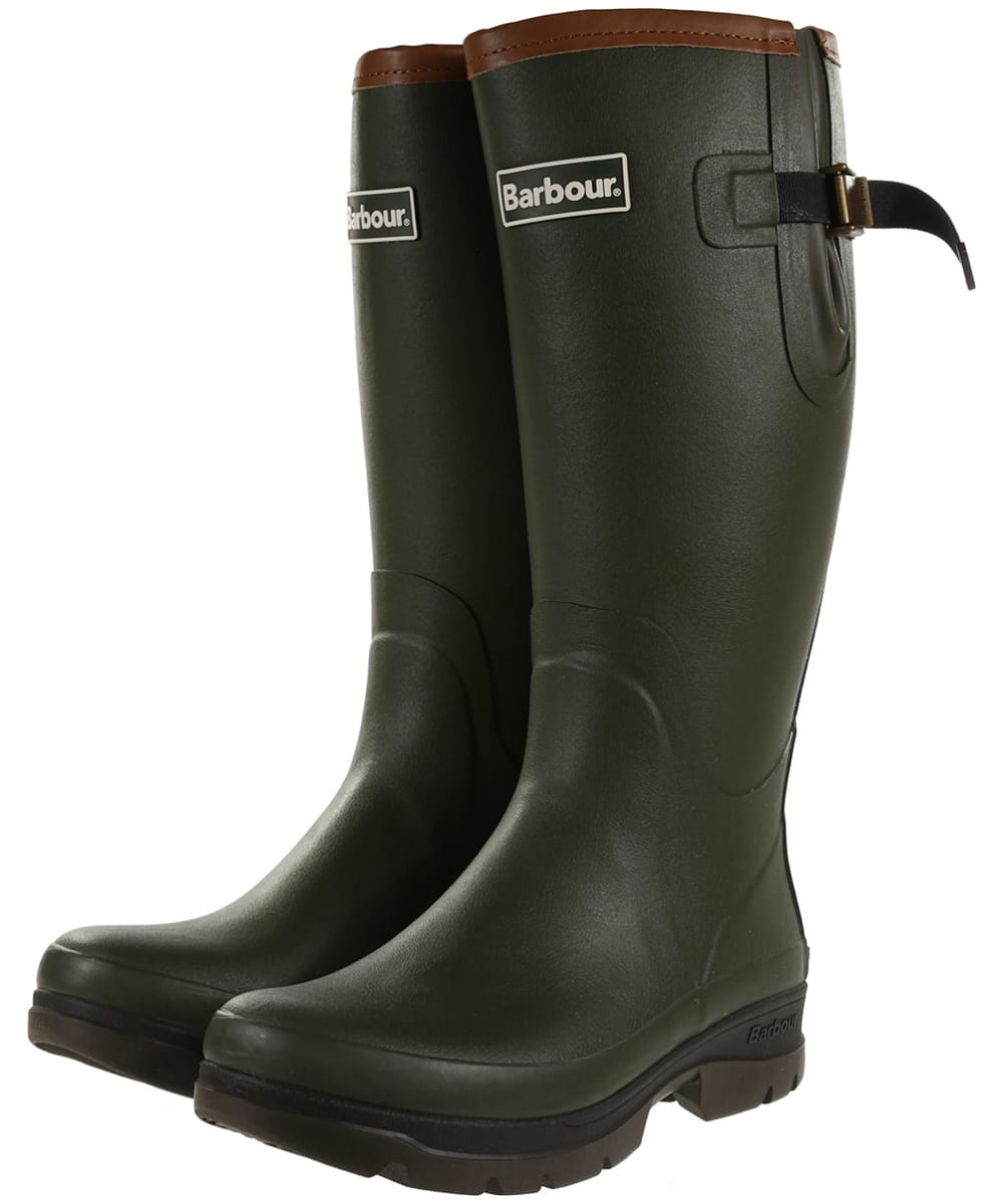 View Mens Barbour Tempest Neoprene Lined Tall Wellingtons Olive UK 11 information