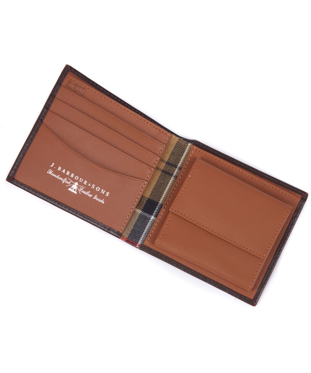 Men s Barbour Elvington Leather Billfold Coin Wallet
