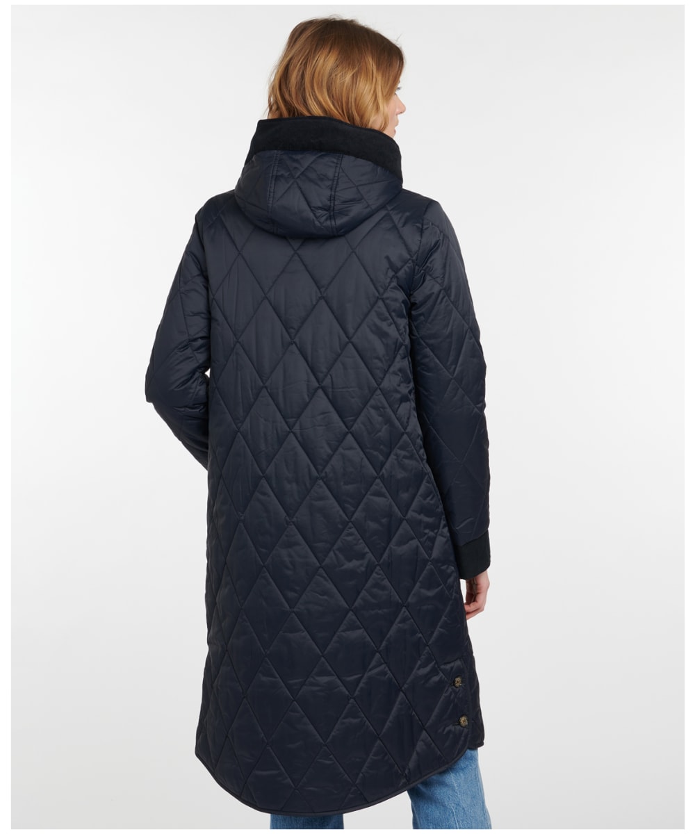 Lexington liv quilted long jacket shop