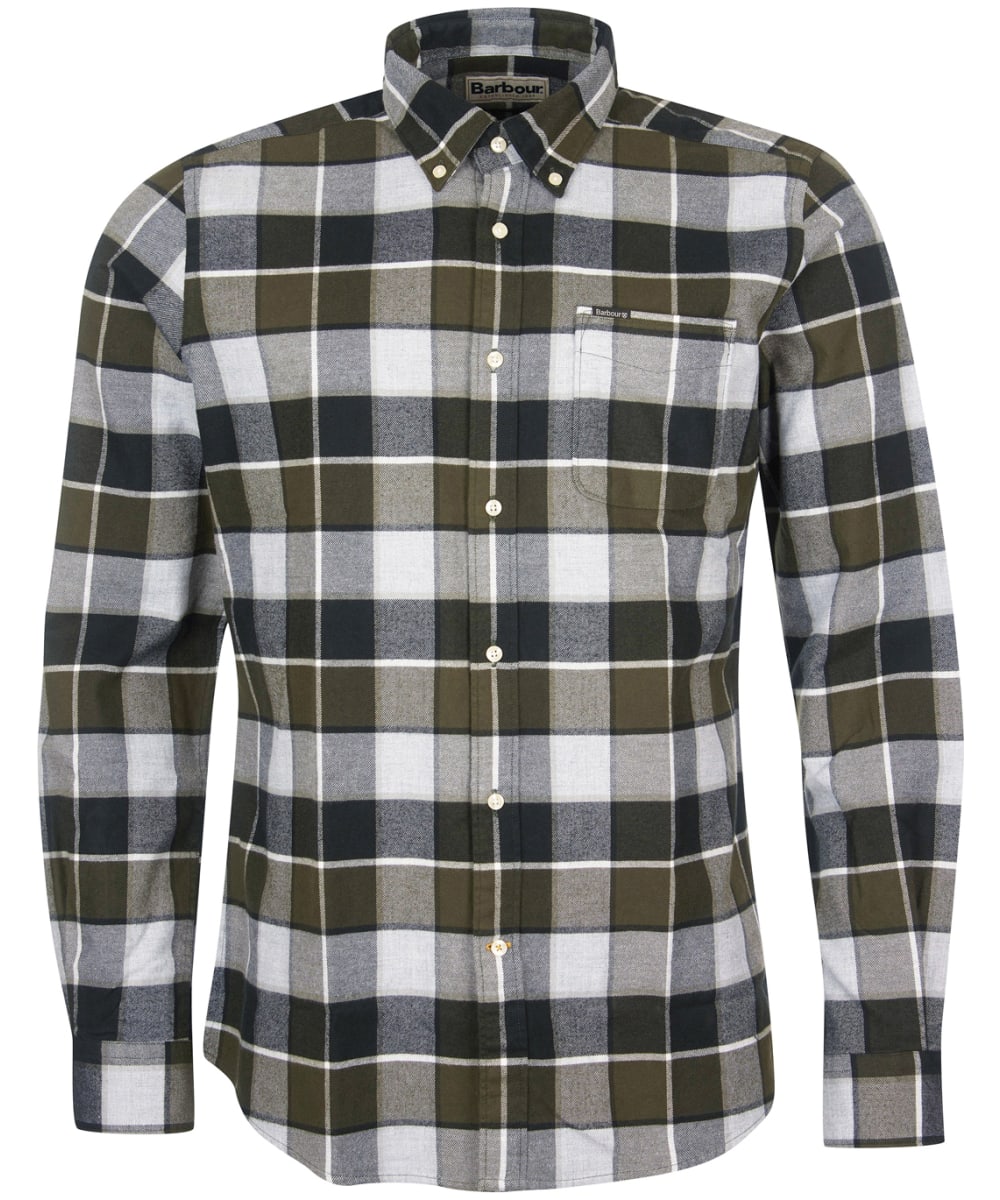 View Mens Barbour Valley Tailored Shirt Olive Check UK XXXL information