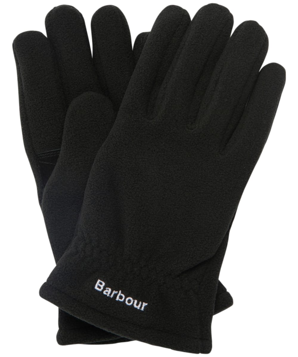 View Mens Barbour Coalford Fleece Gloves Black XL information