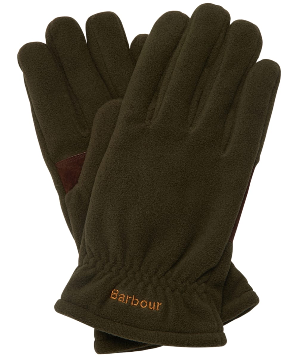 View Mens Barbour Coalford Fleece Gloves Olive XL information