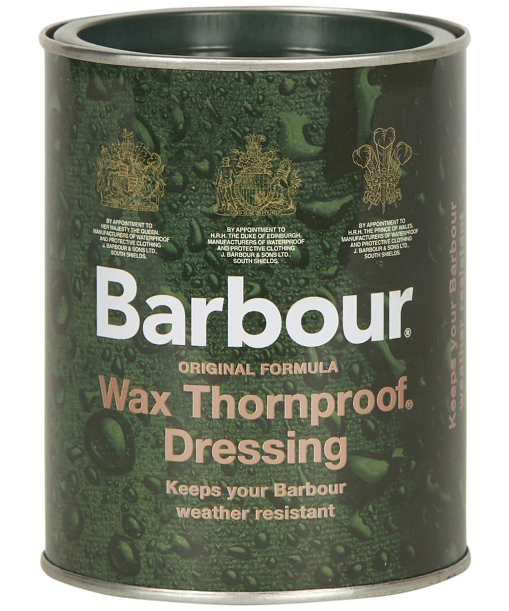 View Barbour Family Sized Wax Thornproof Dressing Tin One size information