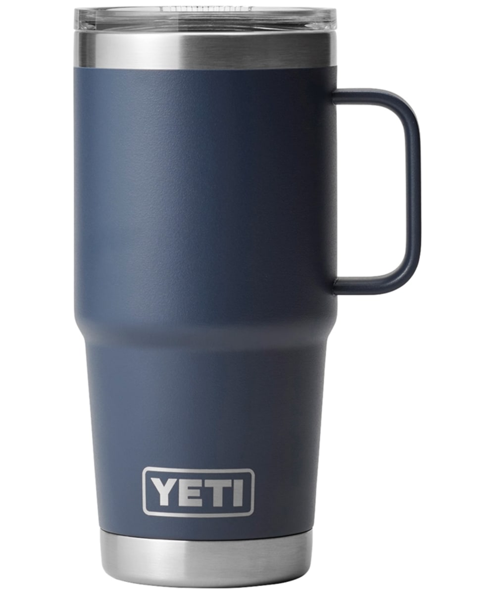 View YETI Rambler 20oz Stainless Steel Vacuum Insulated Leak Resistant Travel Mug Navy UK 591ml information