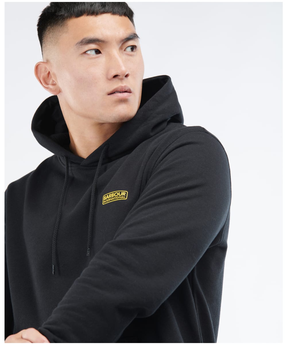 Black hoodie small logo hotsell