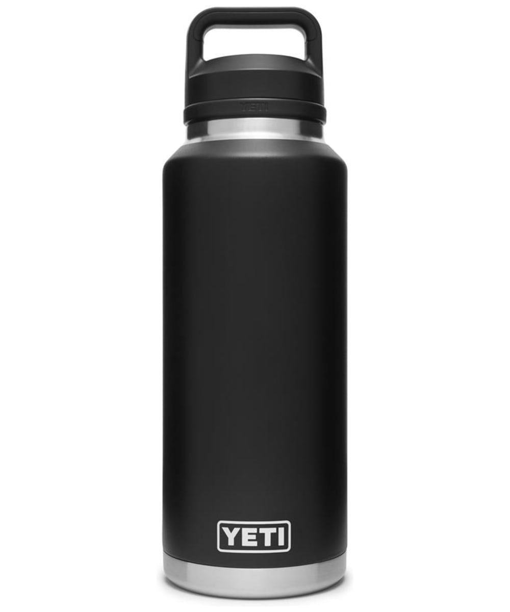 View YETI Rambler 46oz Stainless Steel Vacuum Insulated Leakproof Chug Cap Bottle Black UK 14l information