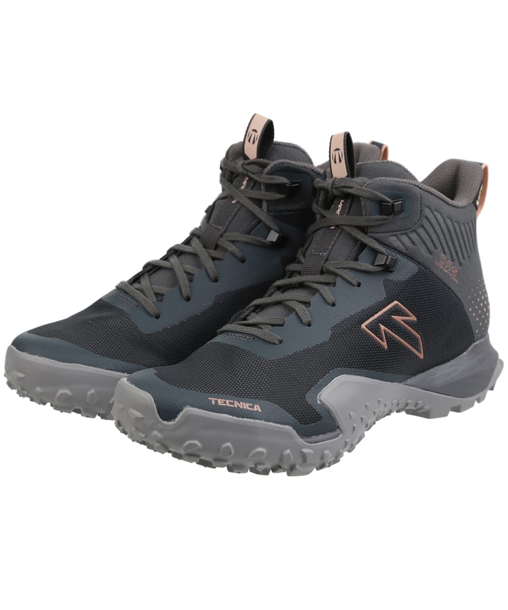 View Womens Tecnica Lightweight Magma Mid S GTX Hike Boots Shadow Piedra Cloudy Bacca UK 55 information