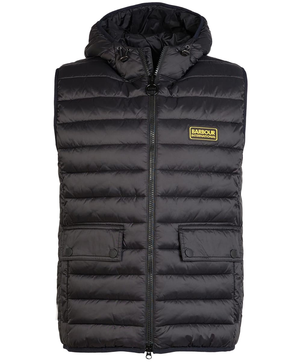Men s Barbour International Racer Ousten Hooded Gilet