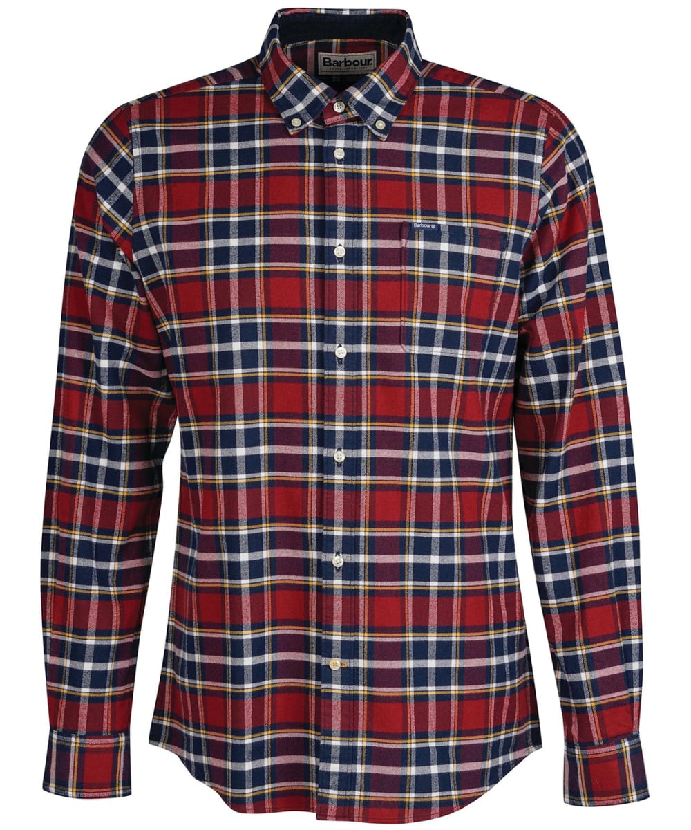 Barbour shirts red discount
