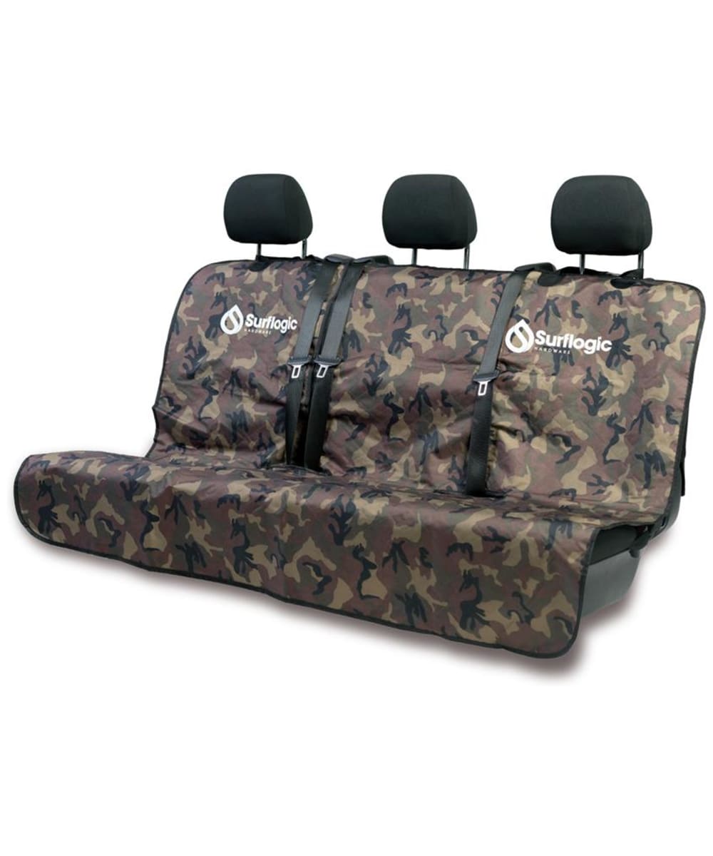 View Surflogic Water Resistant Universal Triple Car Seat Cover Camo One size information