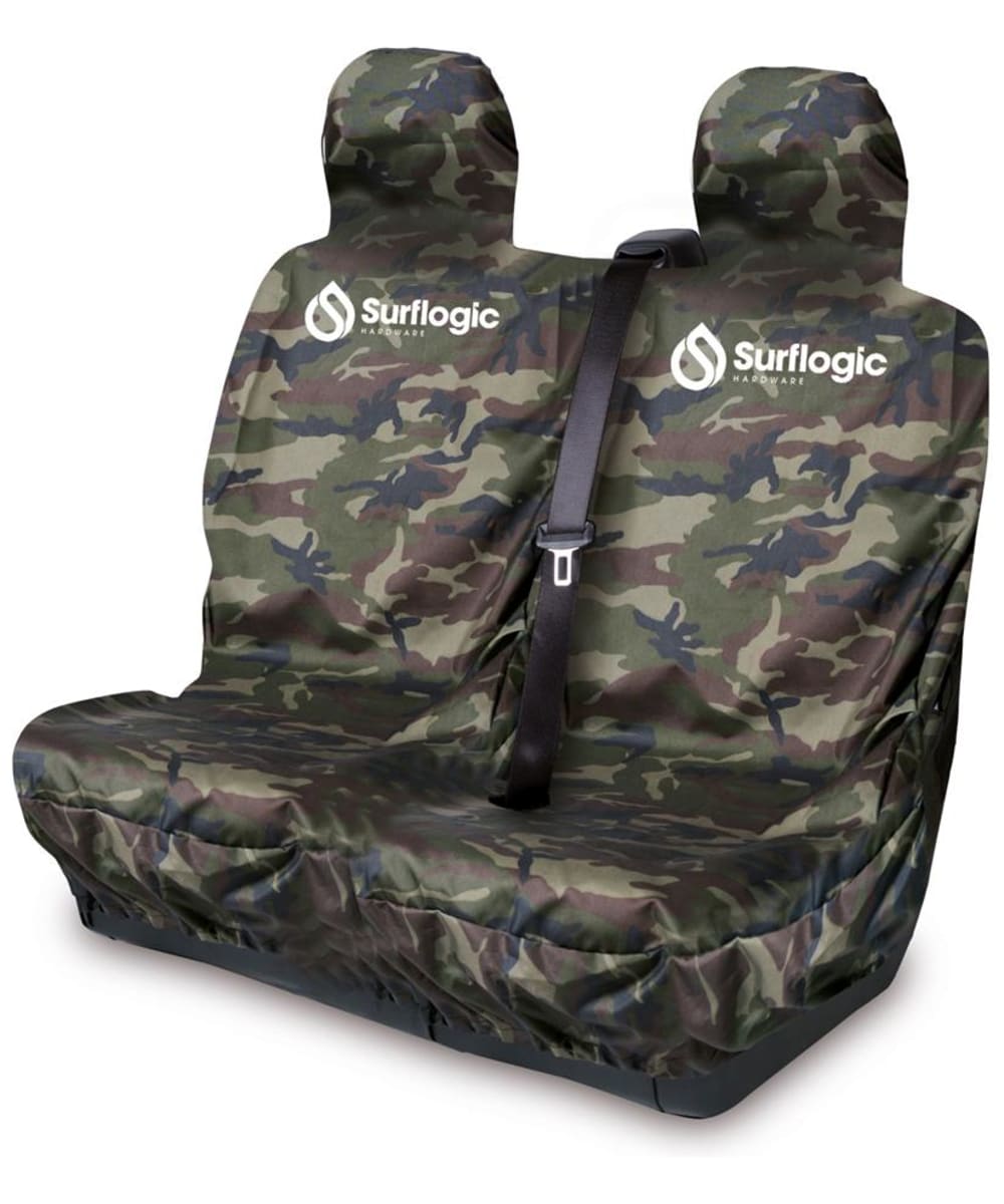 View Surflogic Tough And Water Resistant Double Car Seat Cover Camo One size information