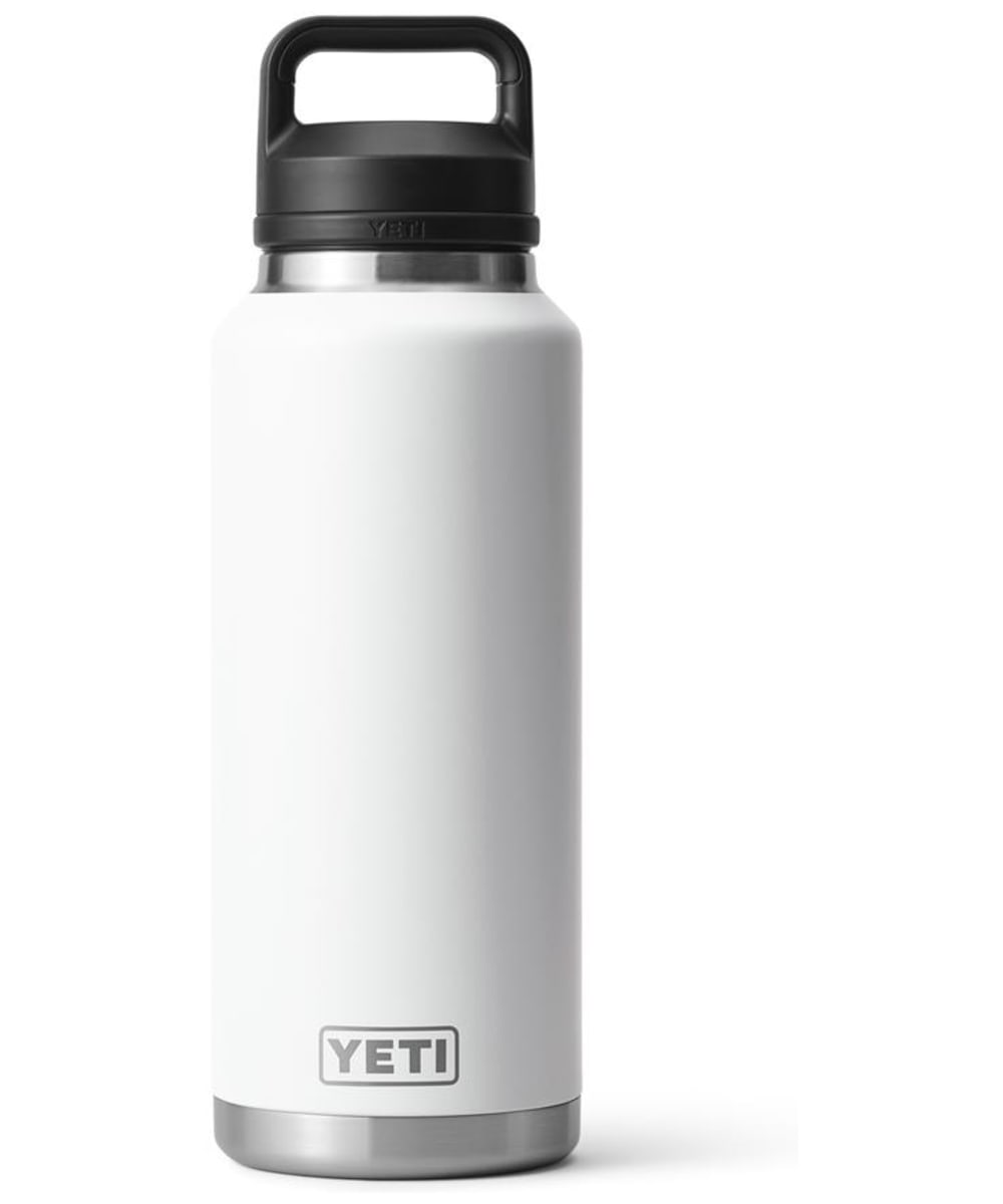 View YETI Rambler 46oz Stainless Steel Vacuum Insulated Leakproof Chug Cap Bottle White UK 14l information
