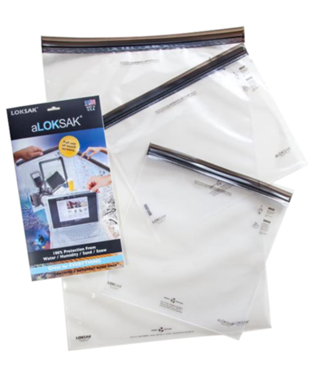 View Loksak Reusable Waterproof Bag 3 Pack Clear One size information