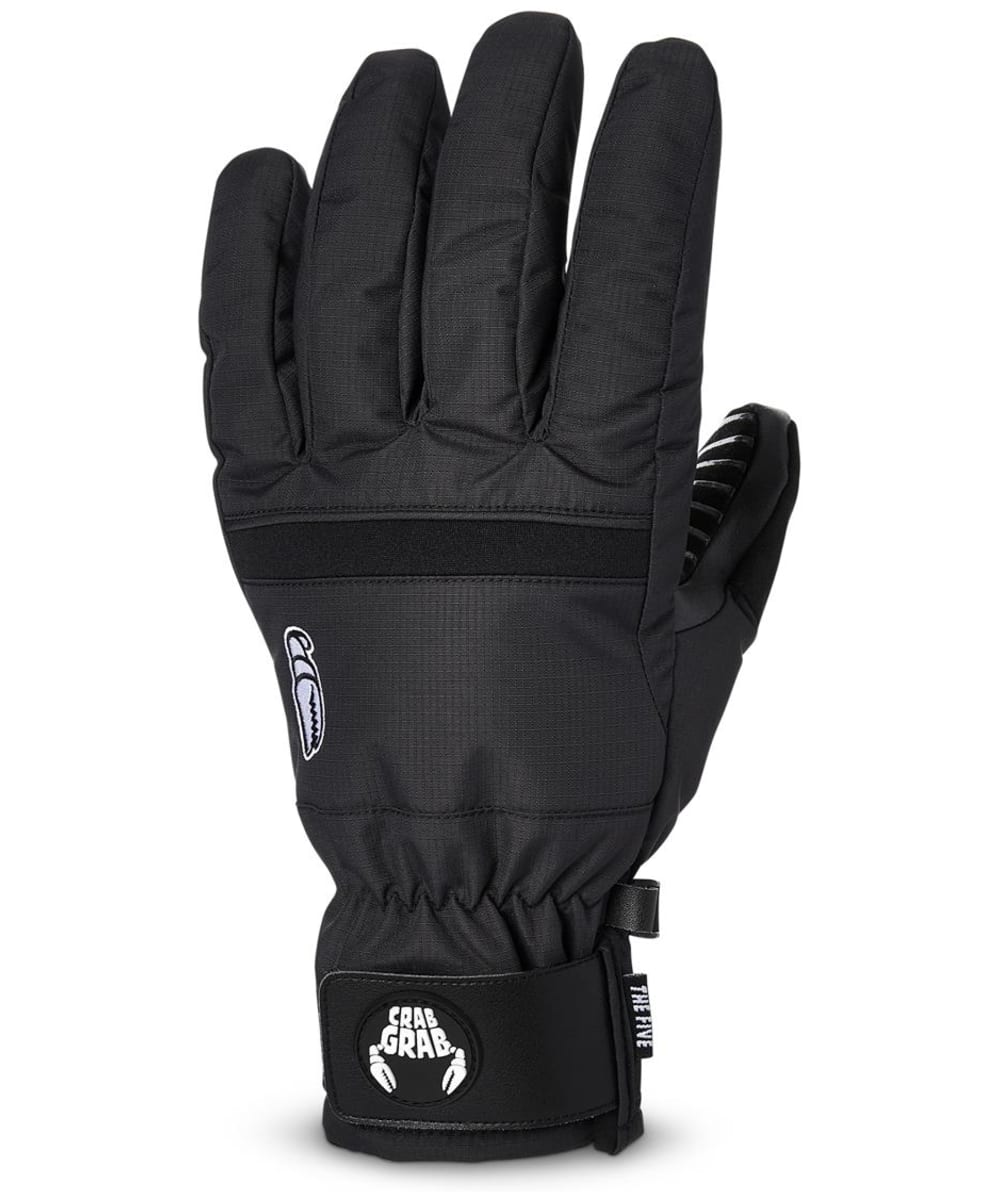 Crab Grab PrimaLoft Ski/Snowboard Five Gloves - Extra Small - Black