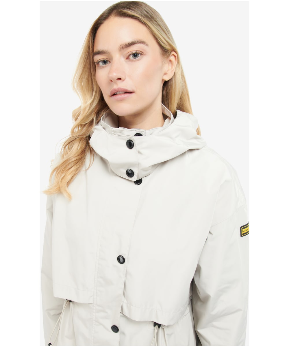Barbour waterproof shop jacket womens white
