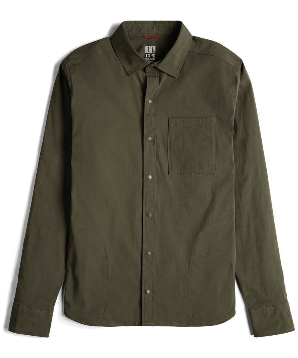 View Mens Topo Designs Lightweight Global Shirt Olive XL information
