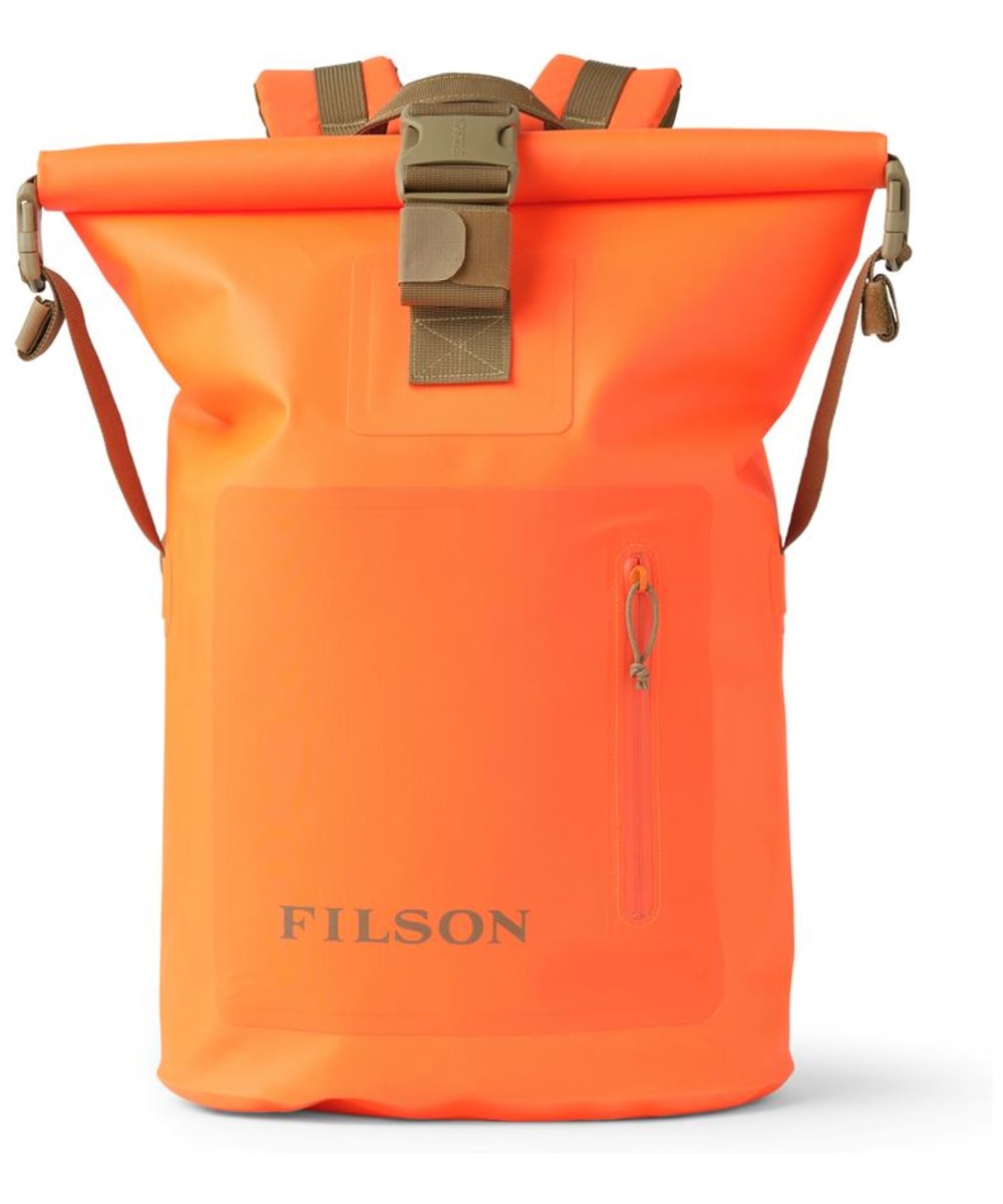 View Filson Waterproof Adjustable Dry Roll Top Backpack Flame 28L information