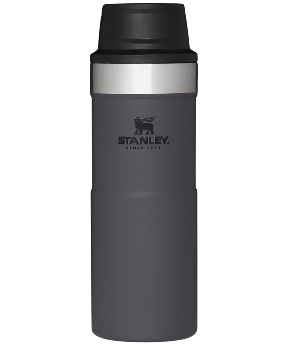 View Stanley TriggerAction Leakproof Stainless Steel Travel Mug Bottle 035L Charcoal 350ml information