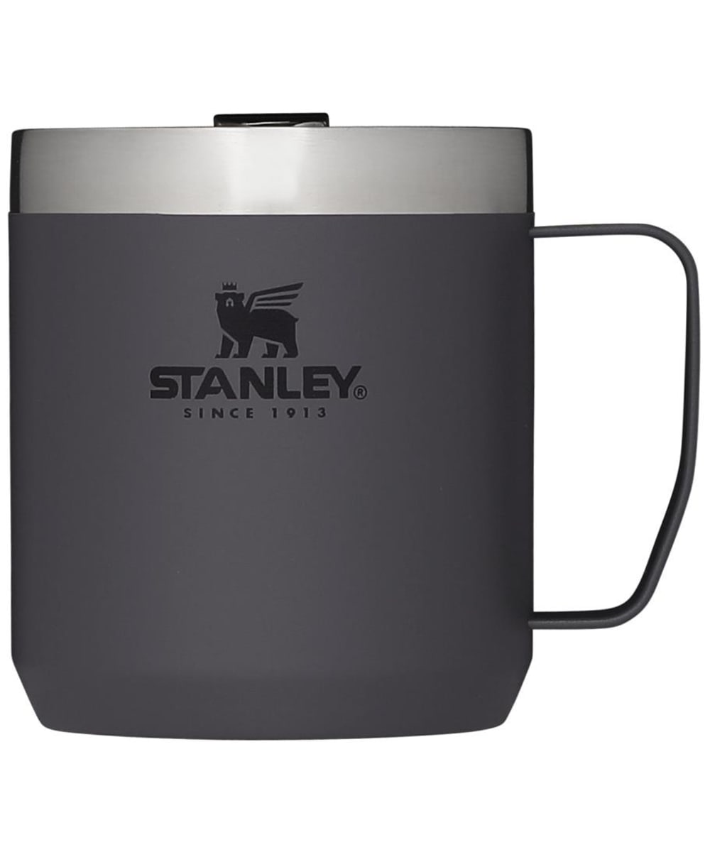 View Stanley Legendary Camp Insulated Stainless Steel Mug with Lid 035L Charcoal 350ml information