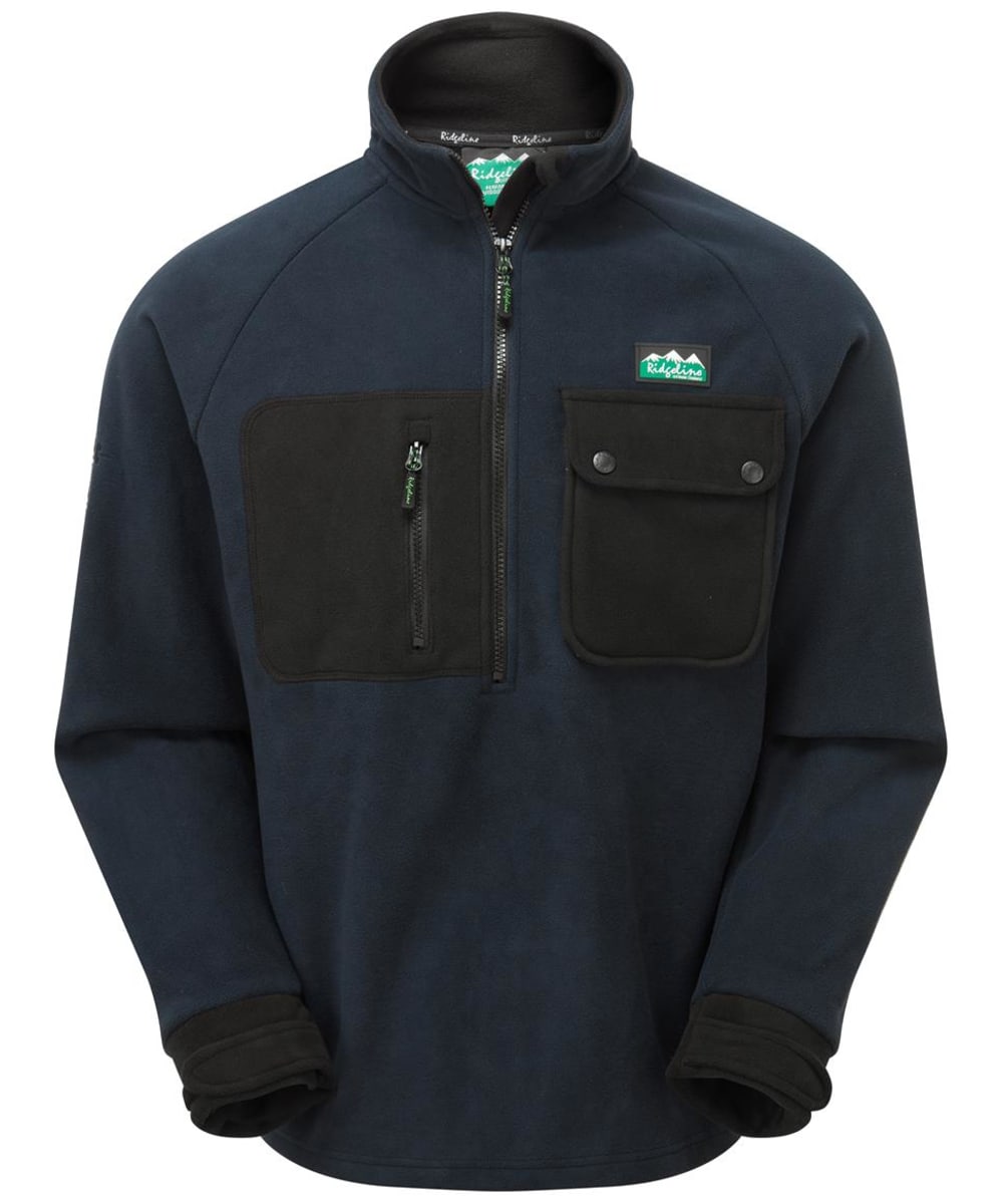 View Mens Ridgeline Igloo II Windproof Fleece Bush Shirt Navy Black S information