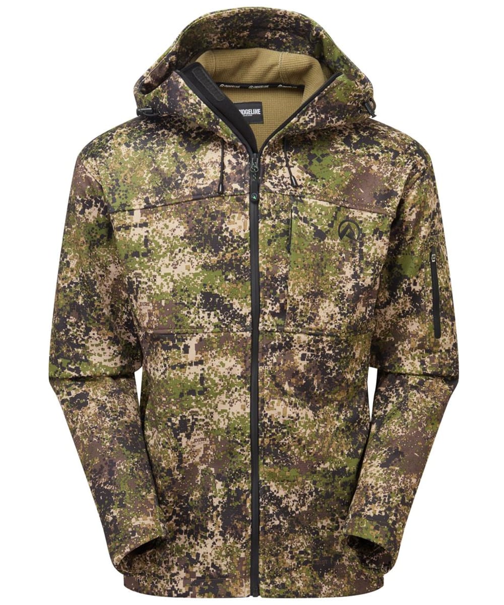 View Mens Ridgeline Ascent Water Resistant Softshell Jacket Dirt Camo S information