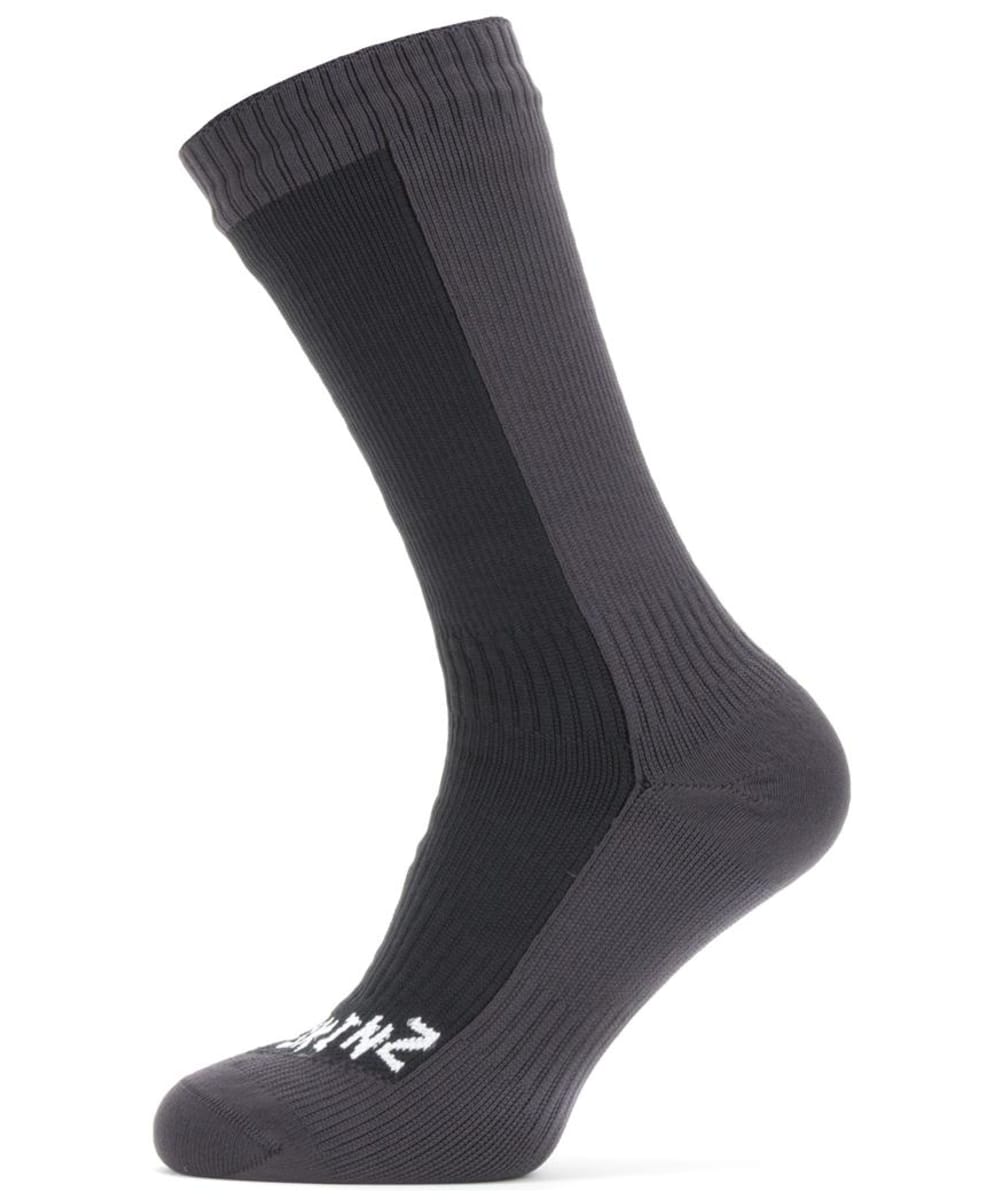 View SealSkinz Starston Waterproof Cold Weather Mid Length Socks Black Grey UK 68 information