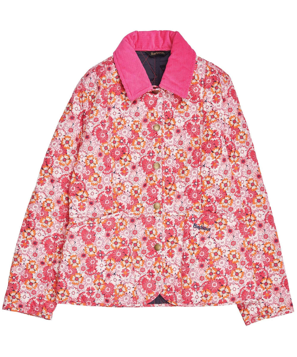 Ladies pink quilted barbour jacket online