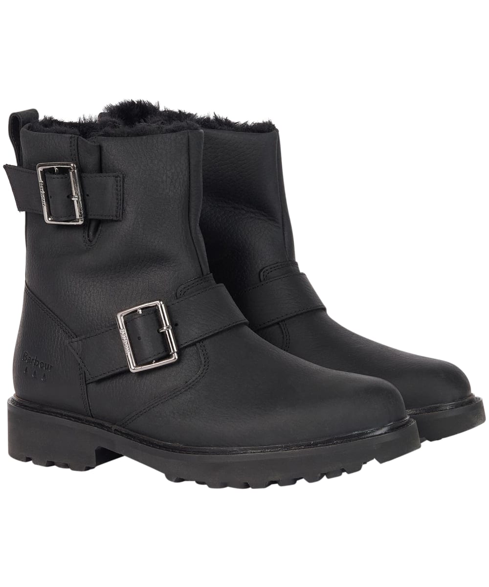 Barbour sales black boots