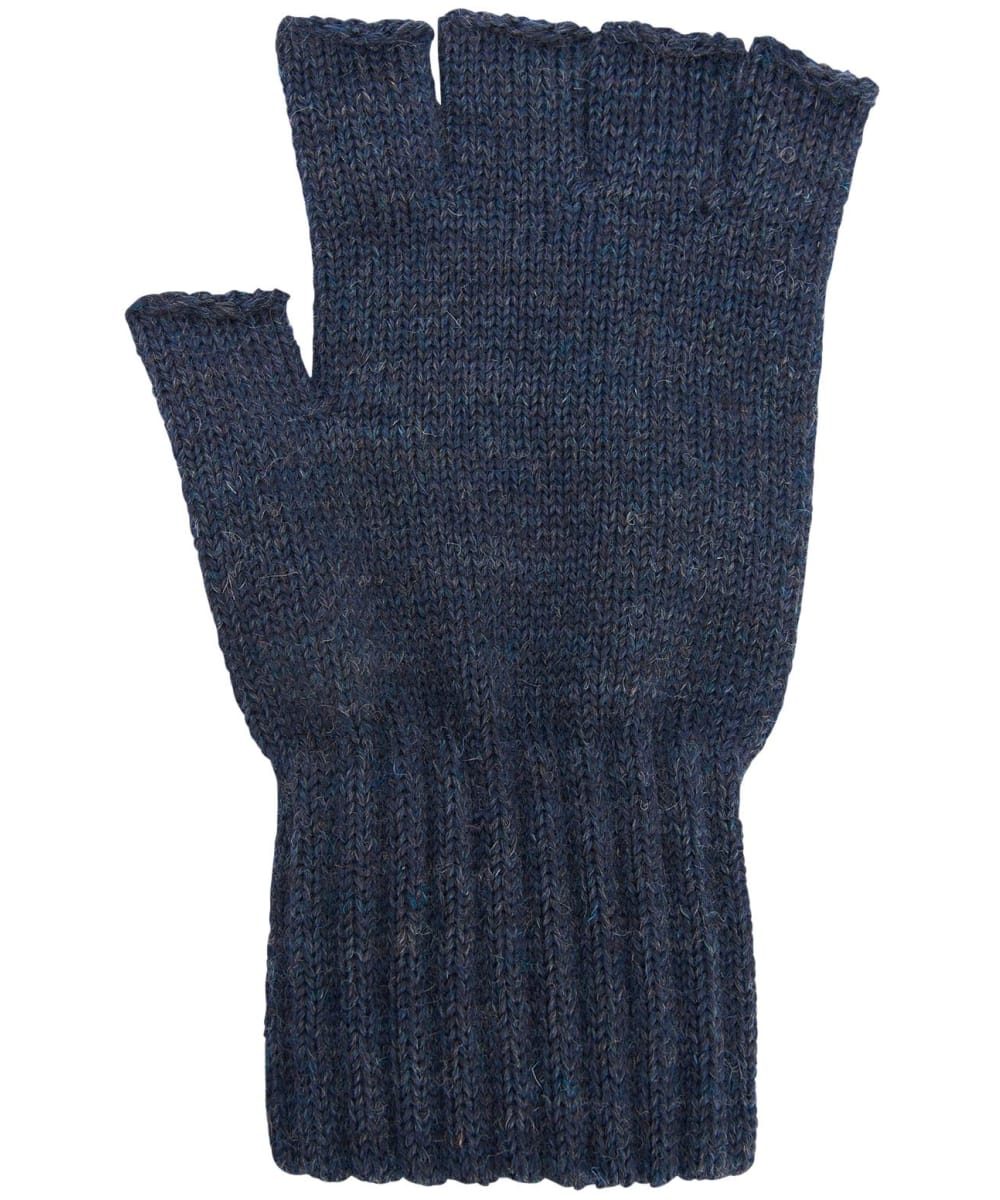 View Mens Barbour Fingerless Lambswool Gloves Navy M information