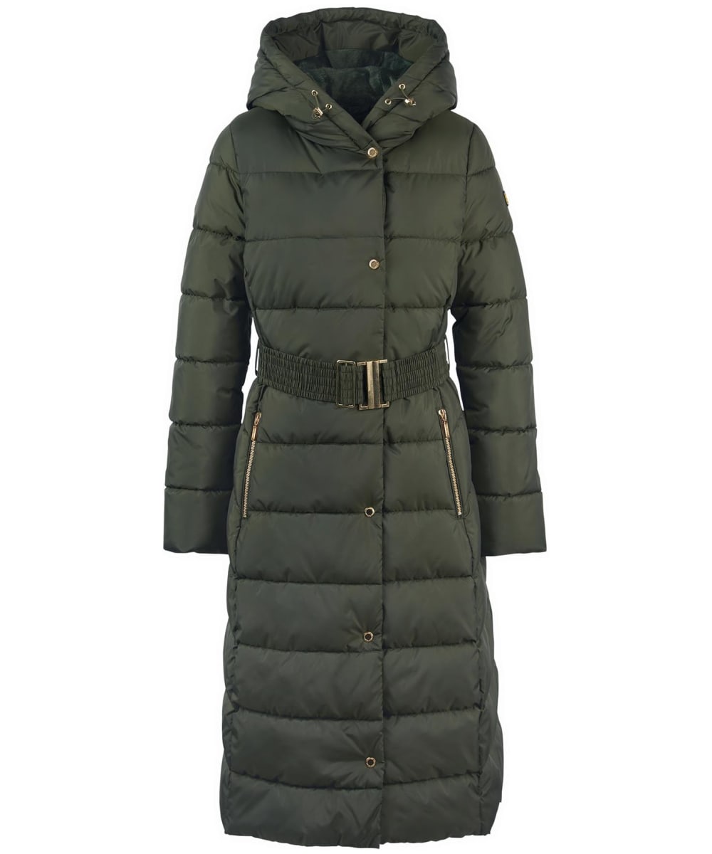 Long barbour on sale coat ladies