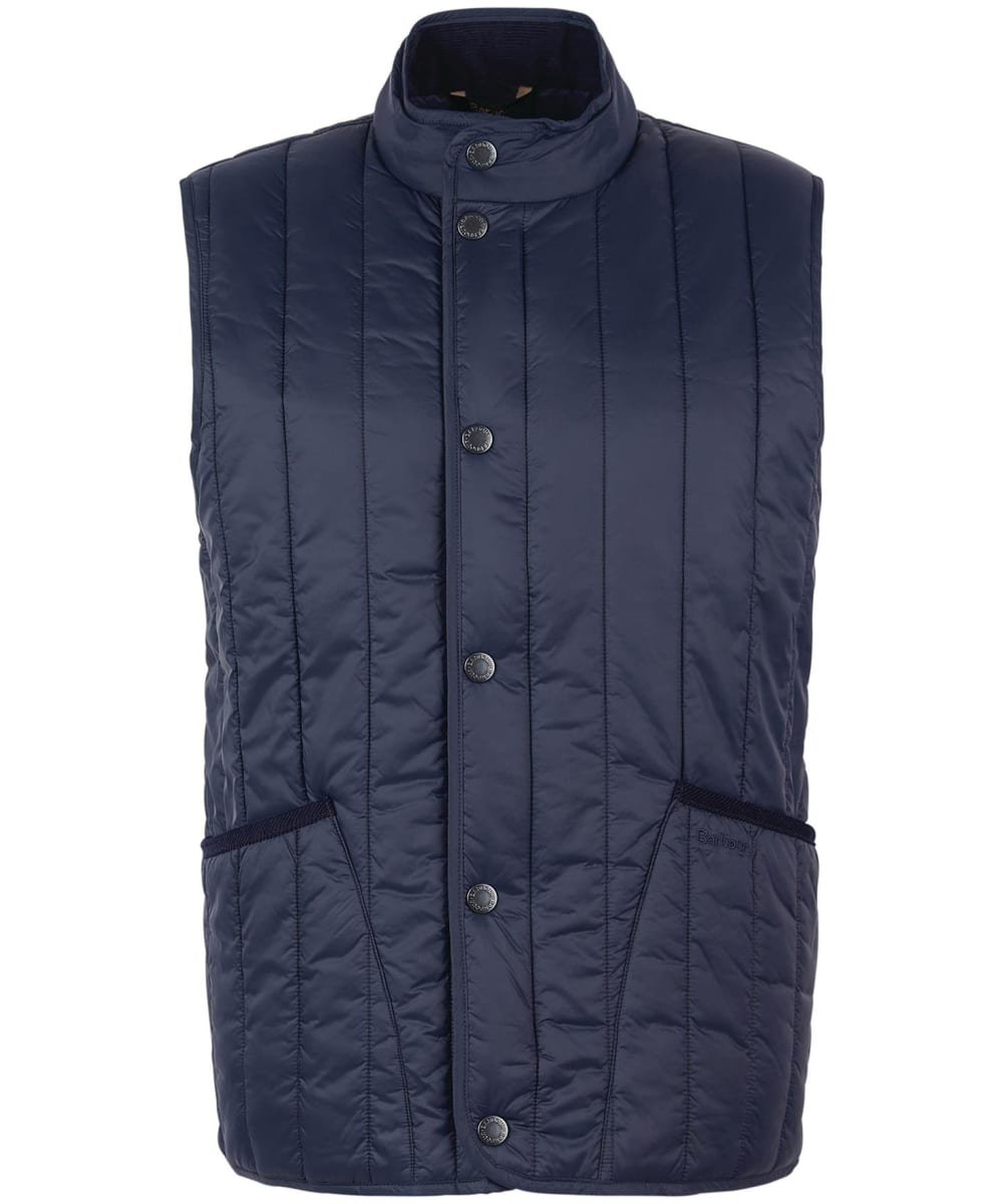 Barbour navy gilet discount mens