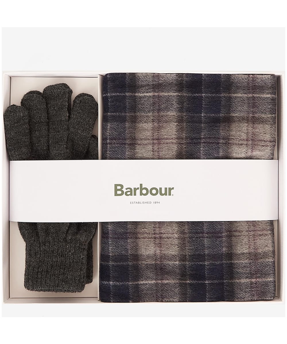 Men’s Barbour Tartan Scarf and Glove Gift Set